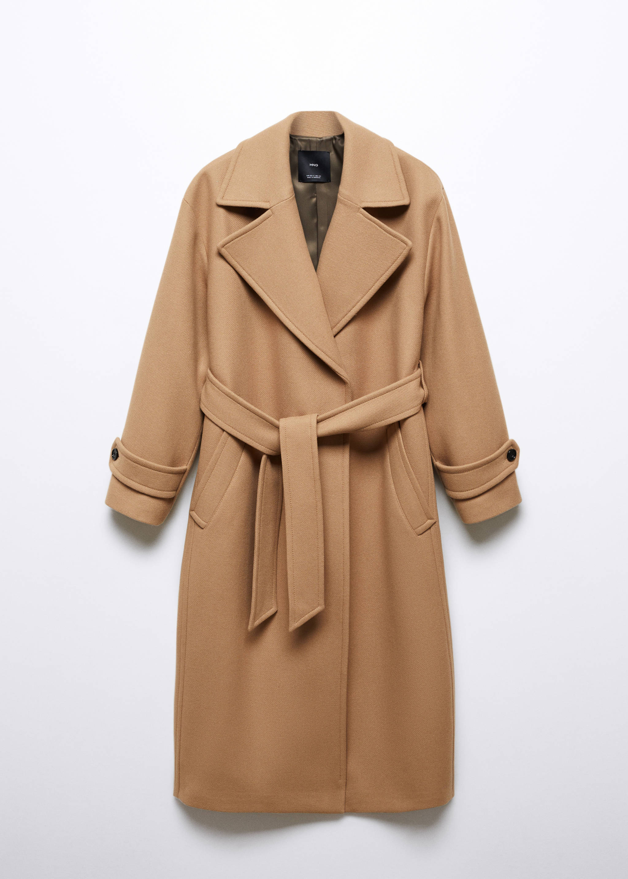 Manteco wool coat with oversized lapels - Article without model