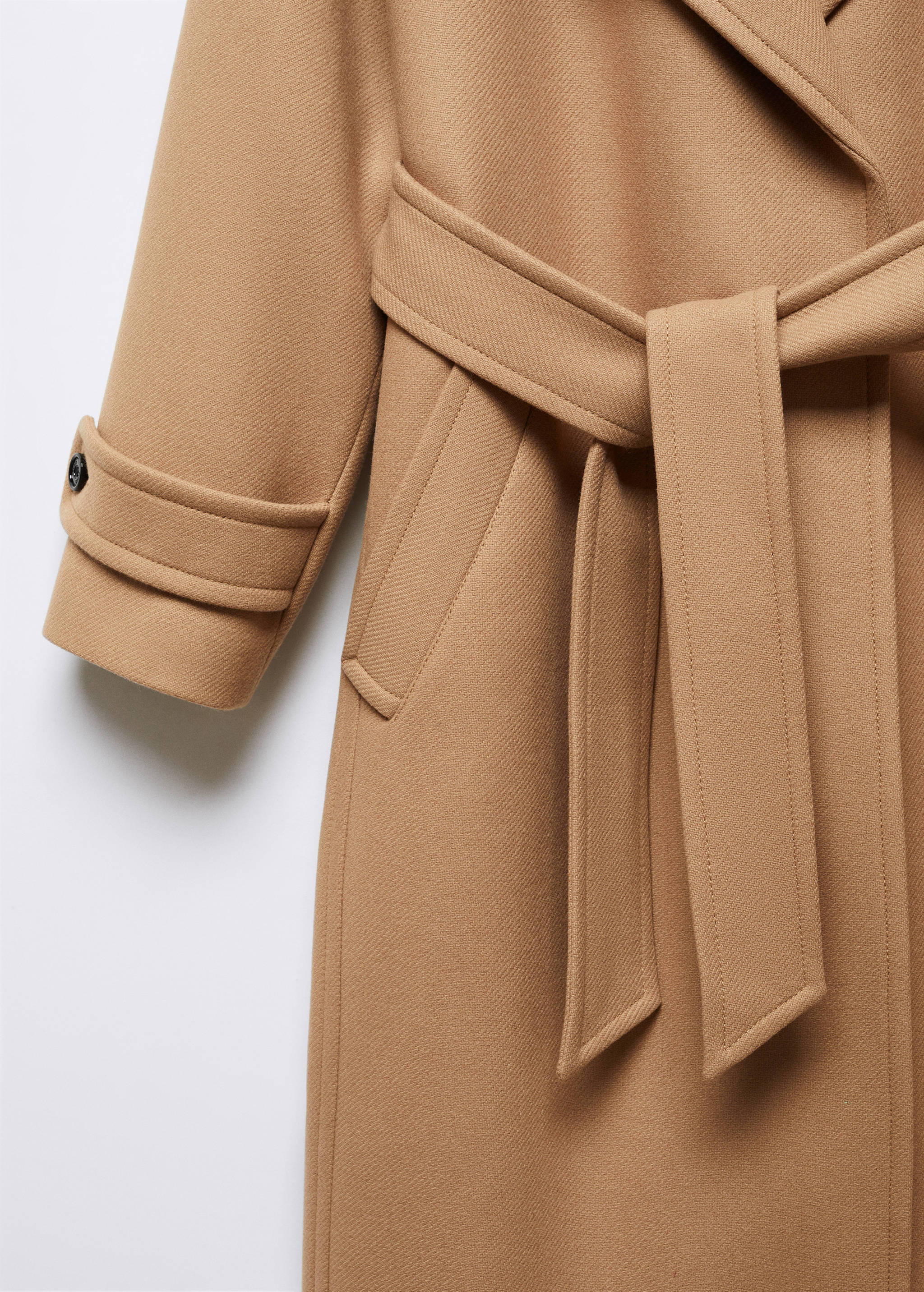 Manteco wool coat with oversized lapels - Details of the article 8