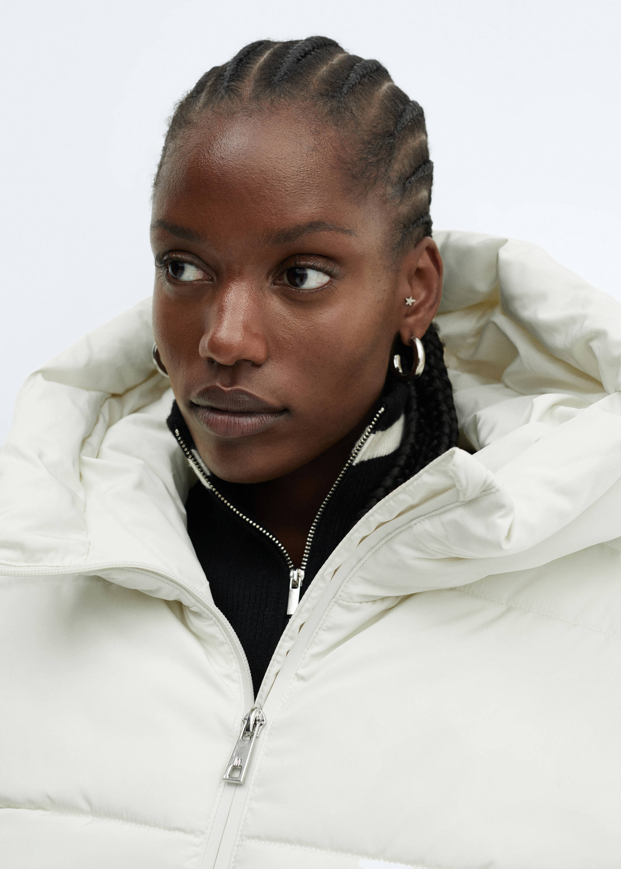 Hood puffer coat - Details of the article 4