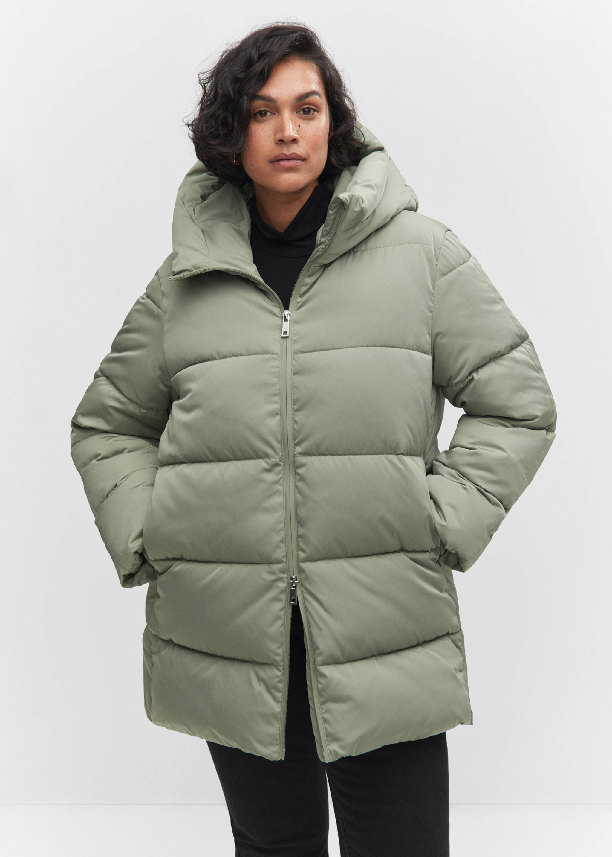 Hood puffer coat - Details of the article 5