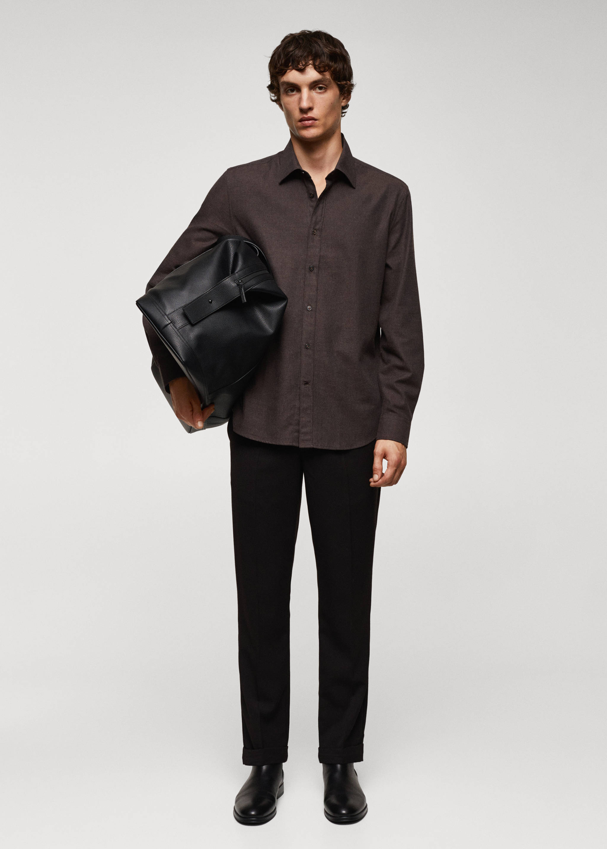 Chemise fil à fil 100% coton - Plan général