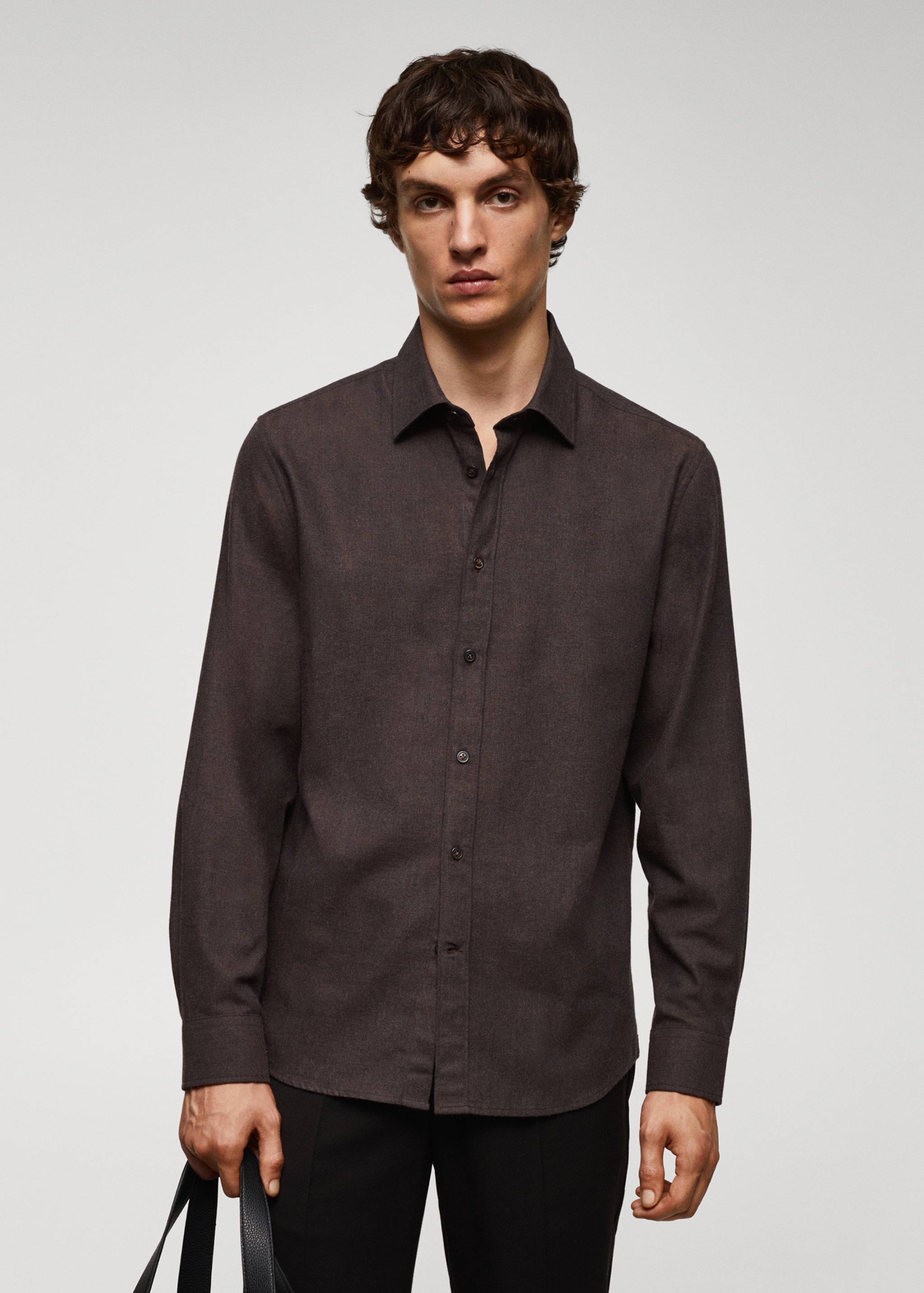 Chemise fil à fil 100% coton - Plan moyen