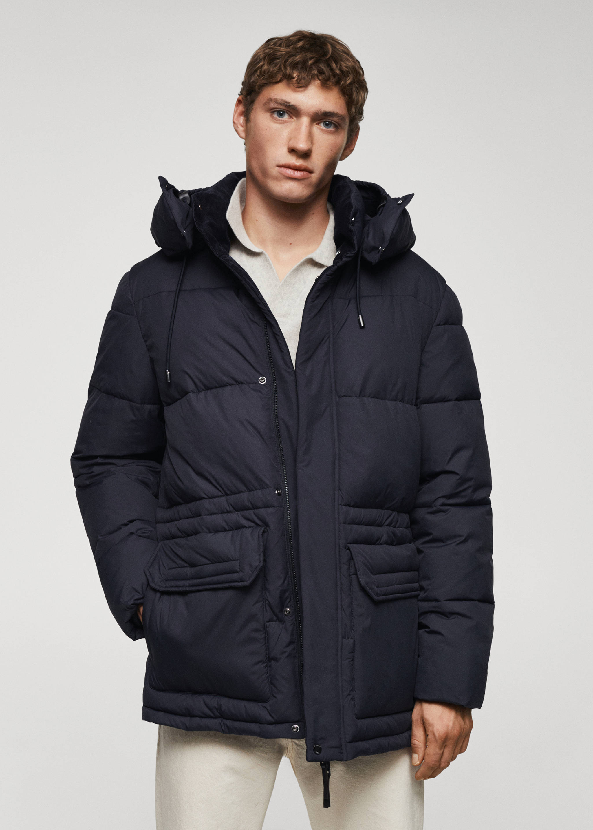 Parka acolchada water repellent - Plano medio