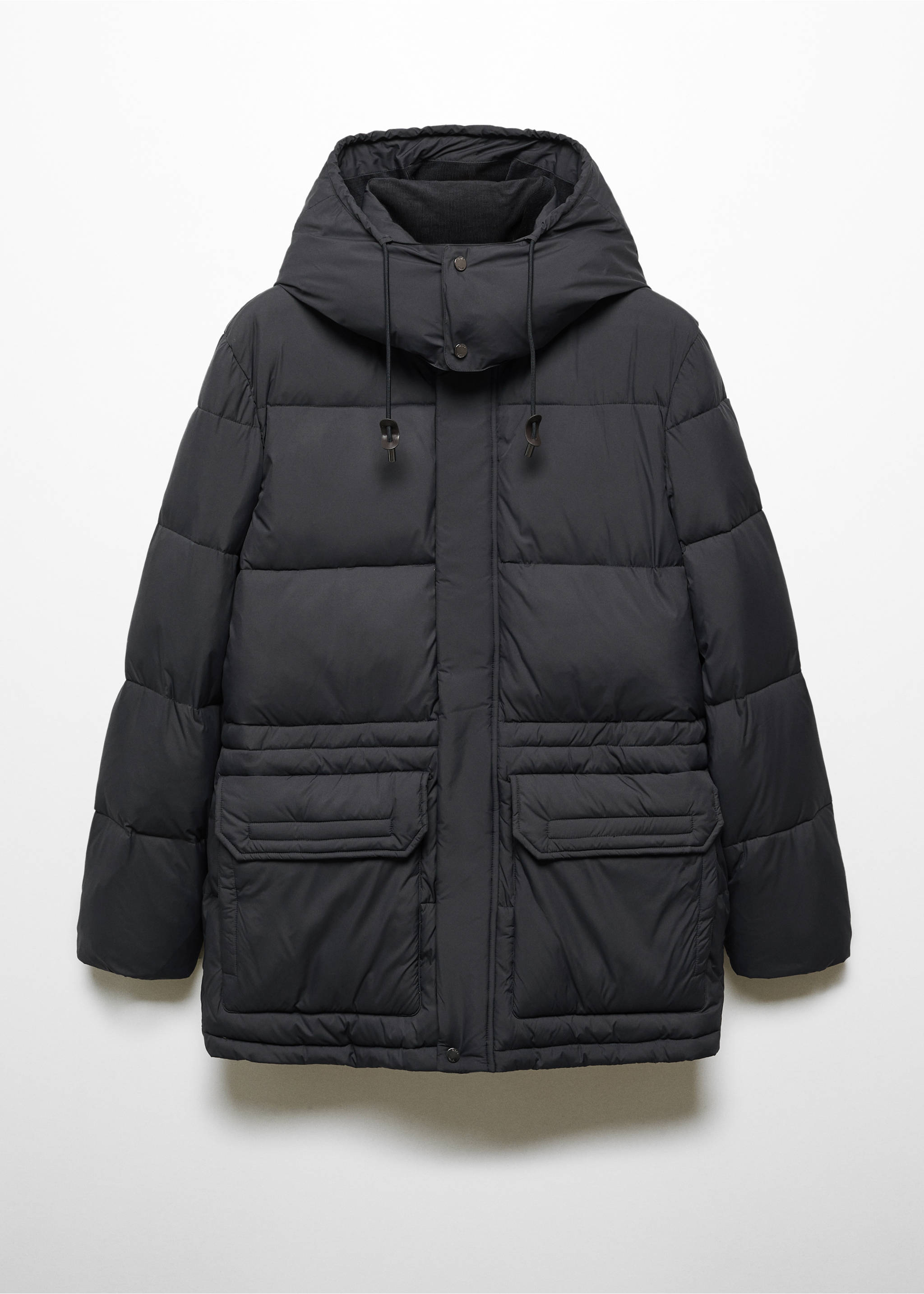 Parka acolchada water repellent - Artículo sin modelo, Gris antracita. Ref: 57067704-00.
