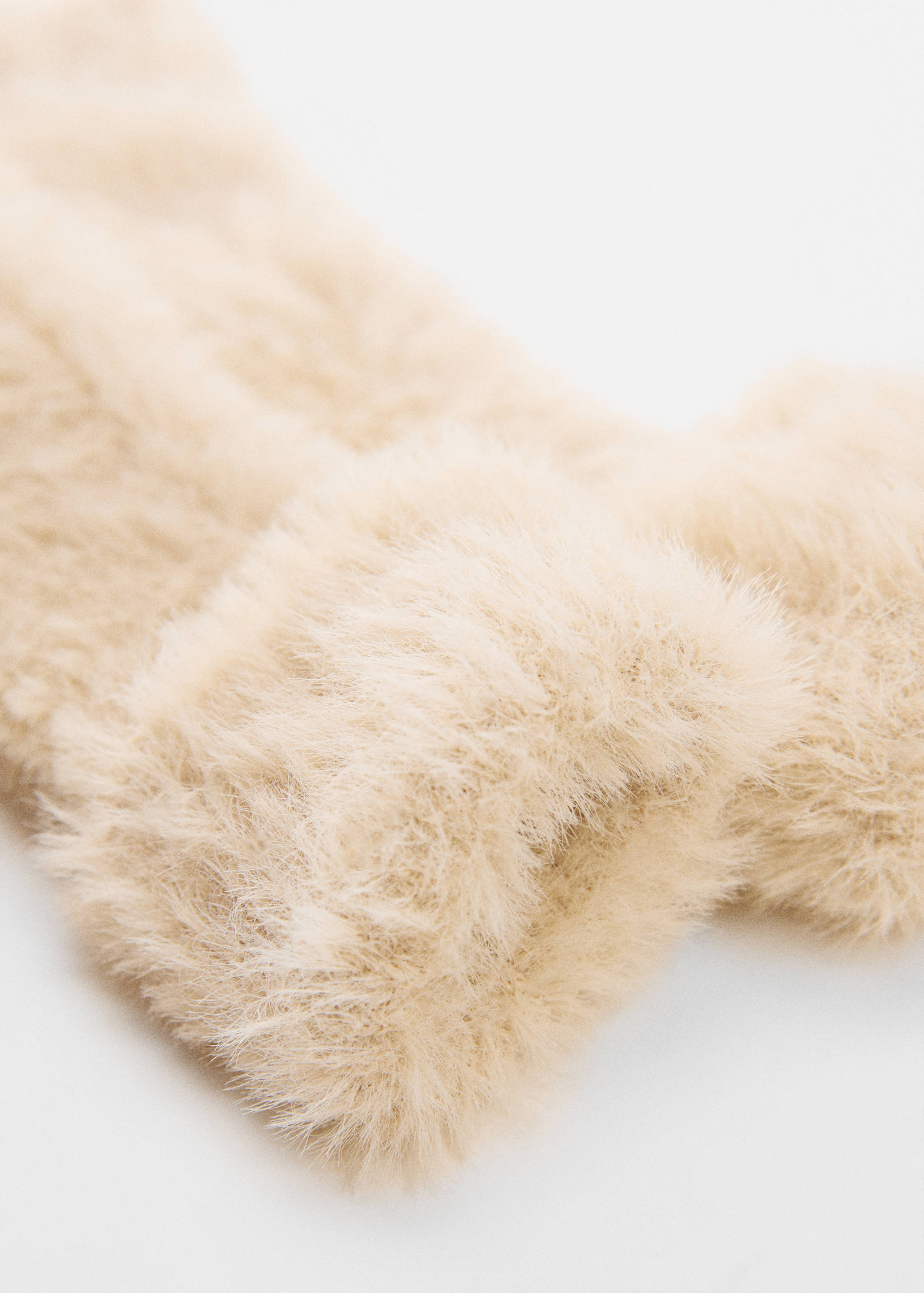 Faux-fur gloves - Medium plane