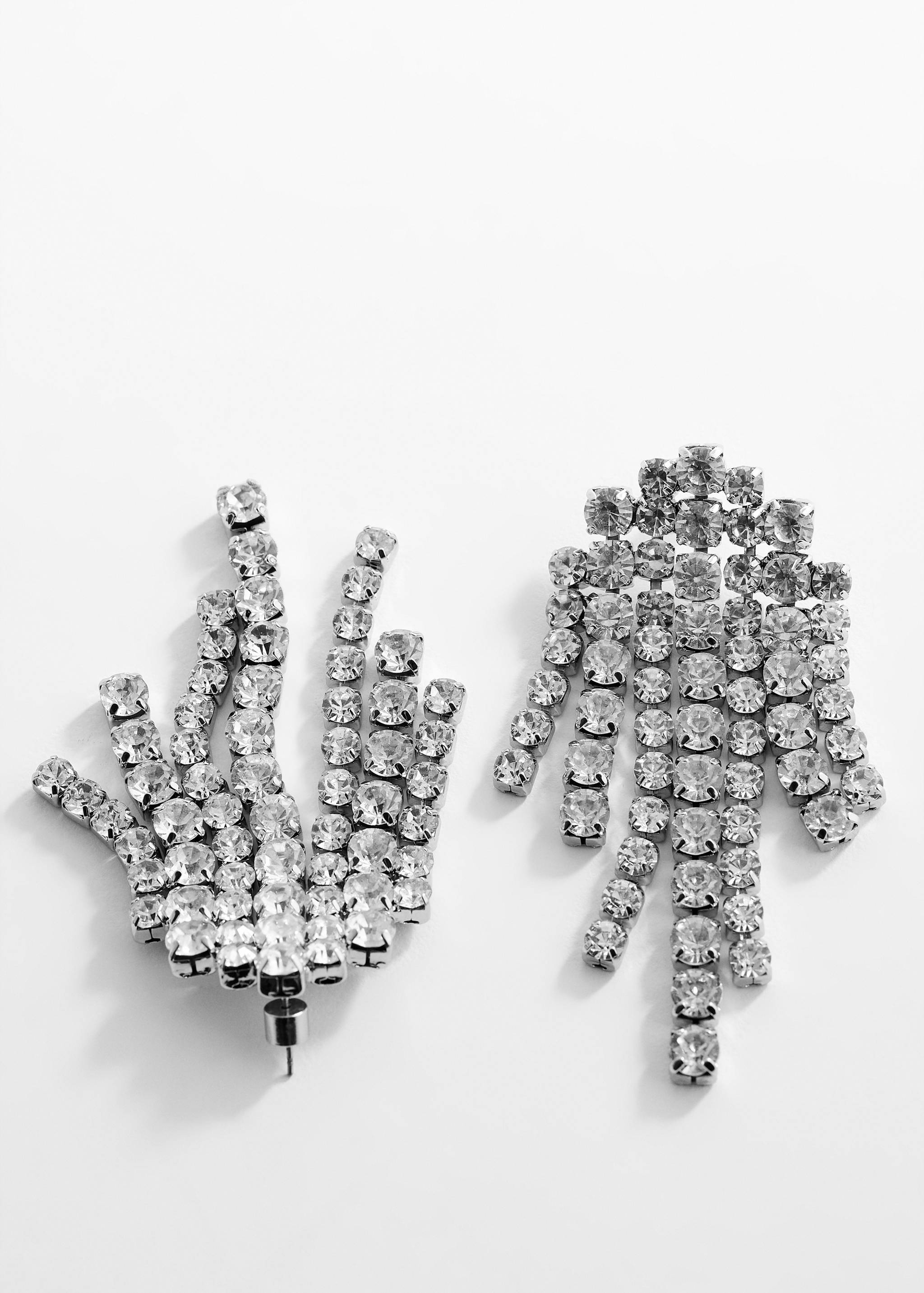 Boucles d'oreilles cascade cristal - Plan moyen