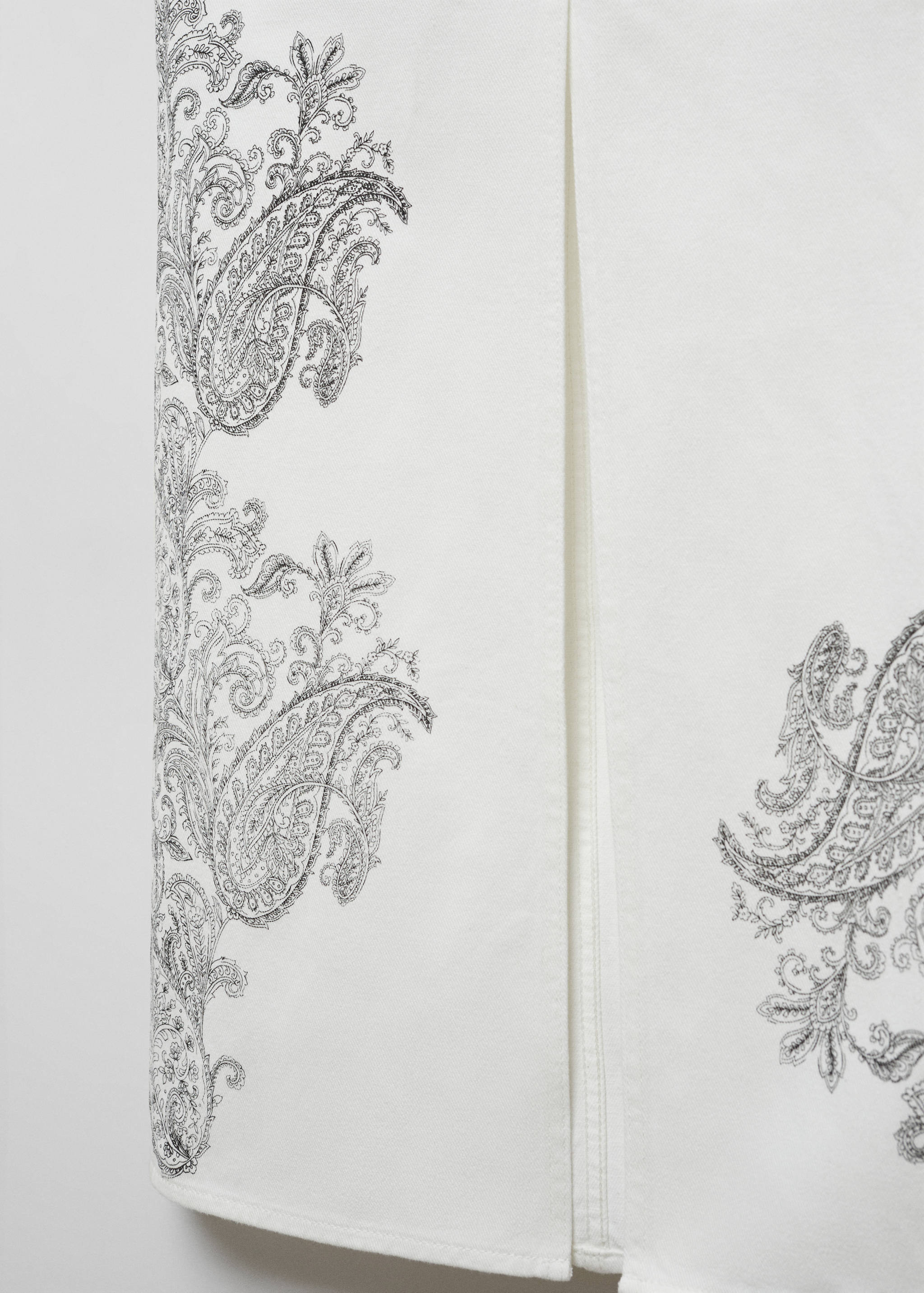 Paisley-print denim skirt - Details of the article 8