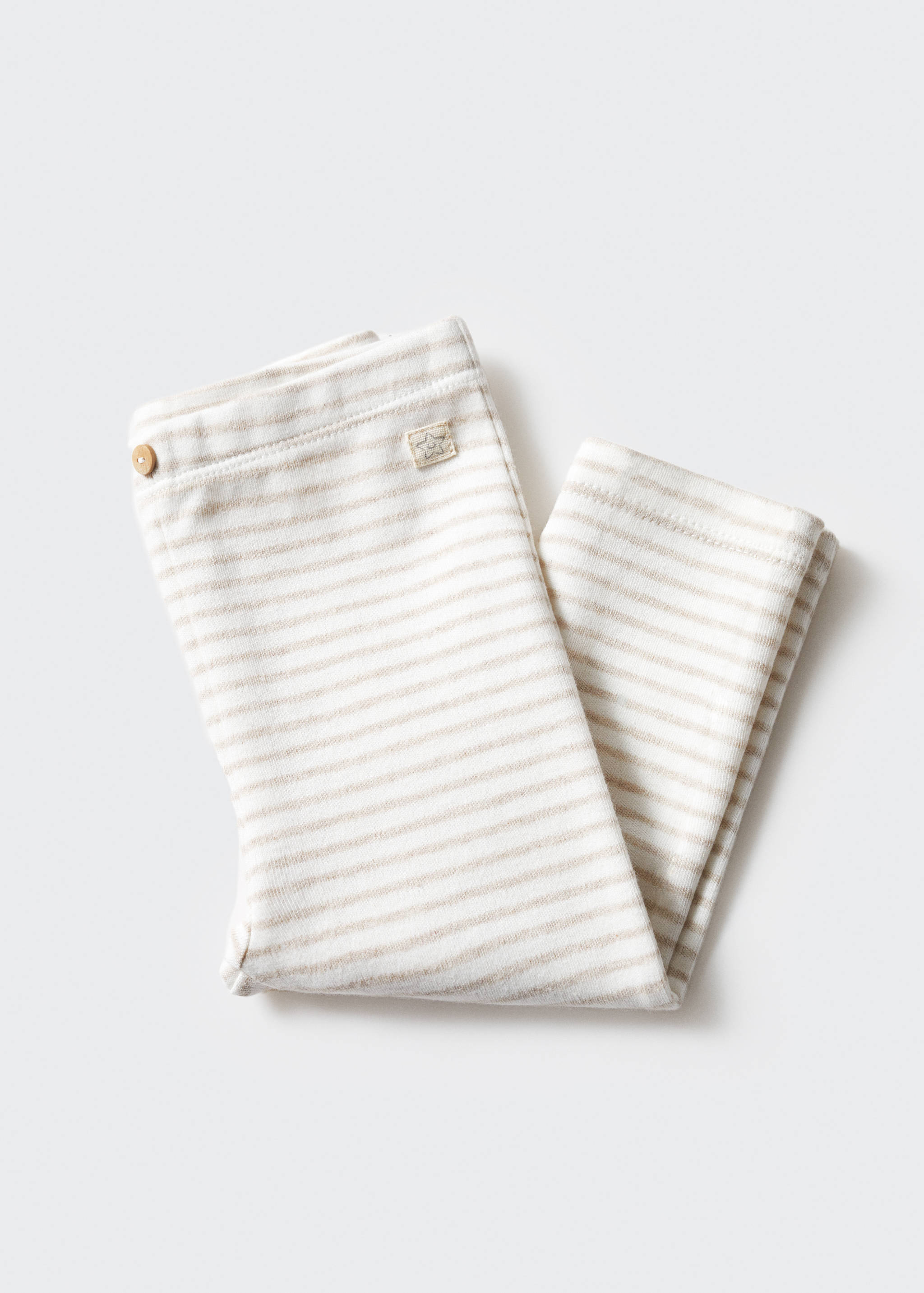 Stripped cotton leggings - Details of the article 0