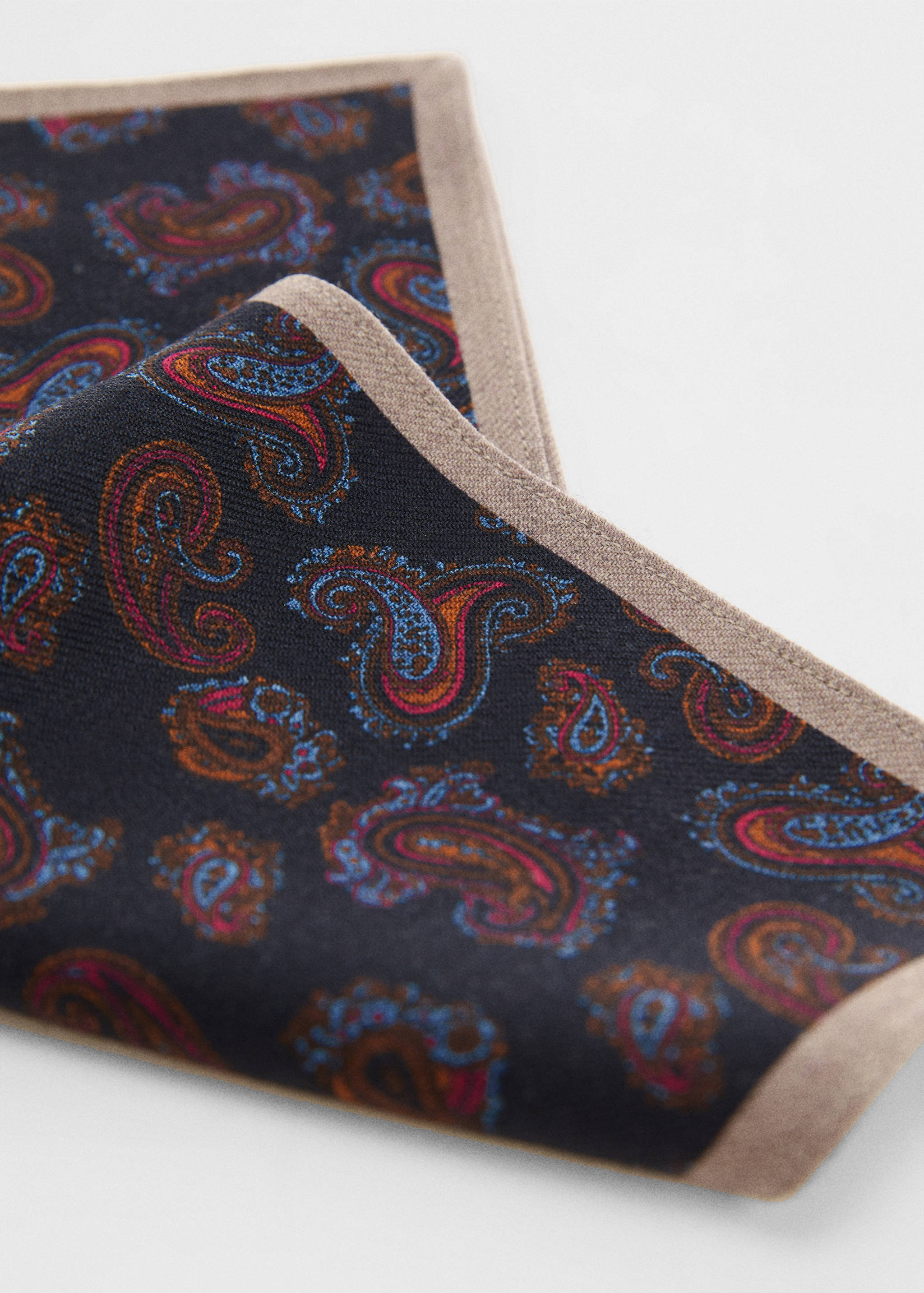 Pañuelo 100% seda paisley 100% paisley silk scarf - Medium plane