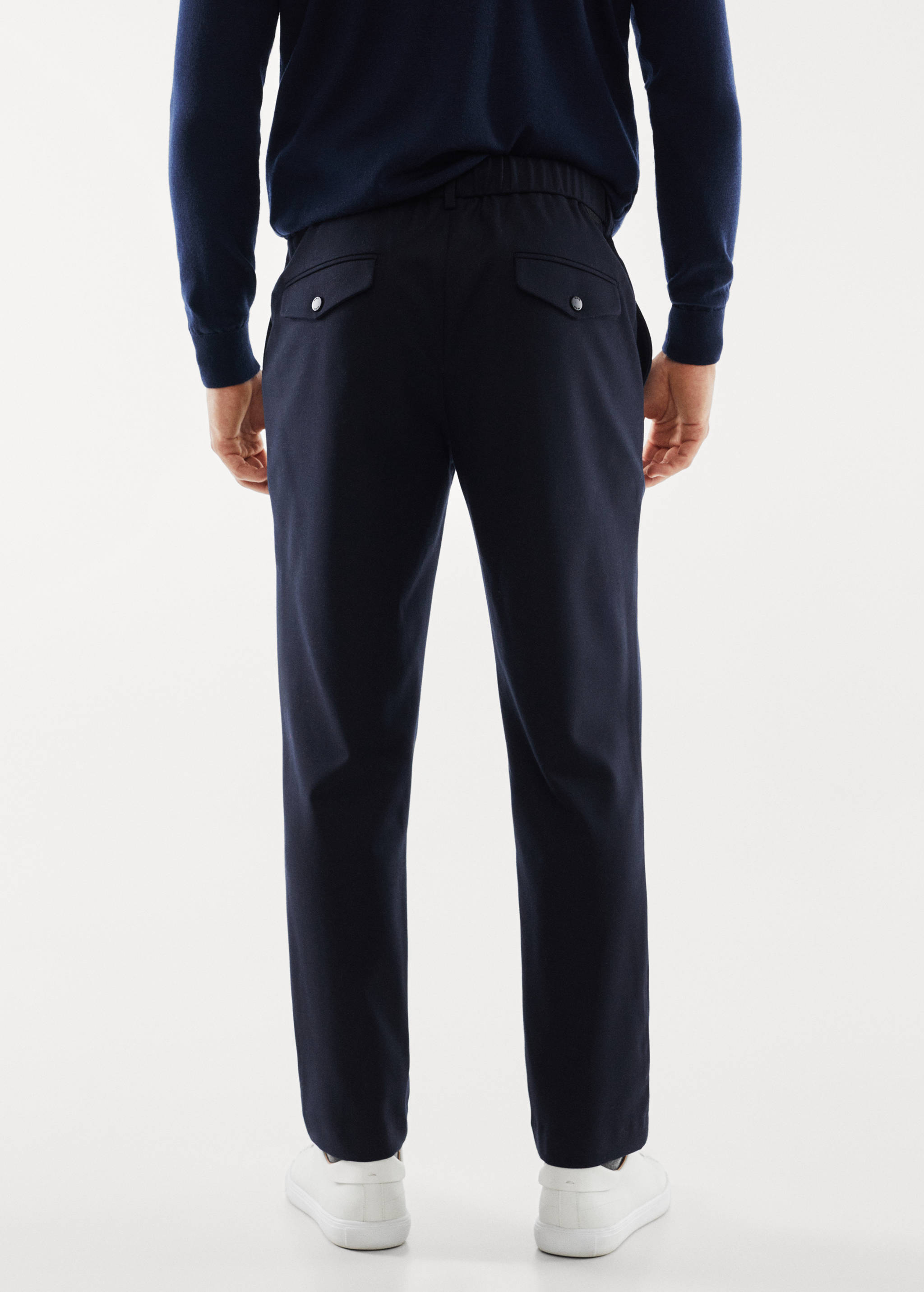 Pantalon slim fit tissu technique - Verso de l’article