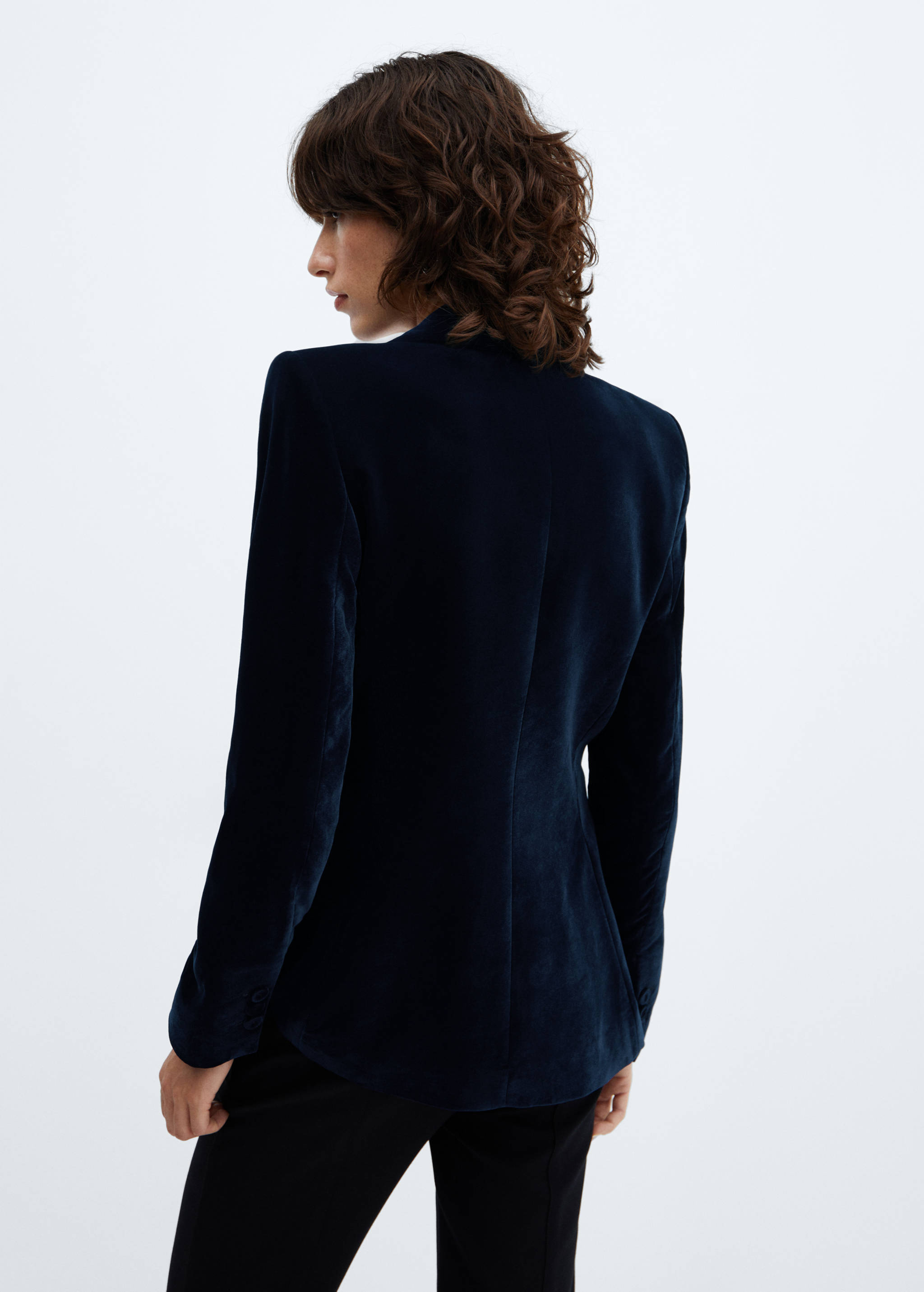Velvet blazer - Reverse of the article