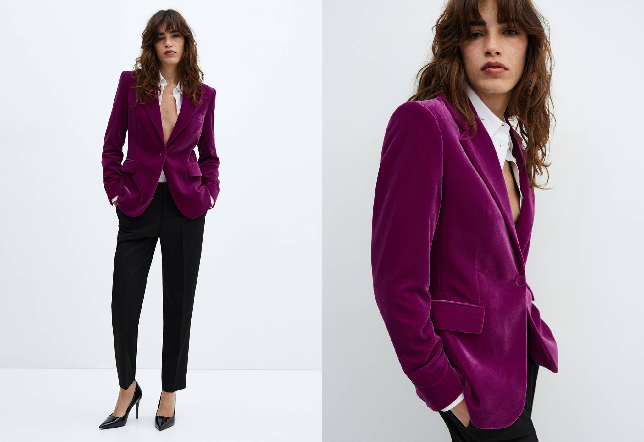 Velvet blazer - Panoramic plane