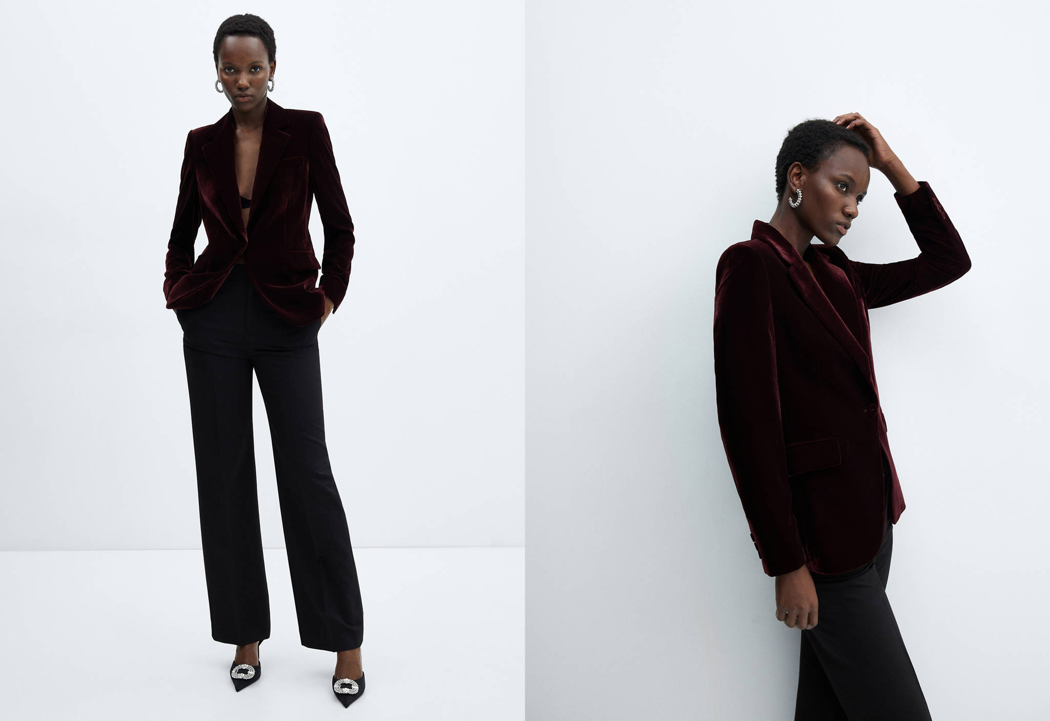 Velvet blazer - Panoramic plane