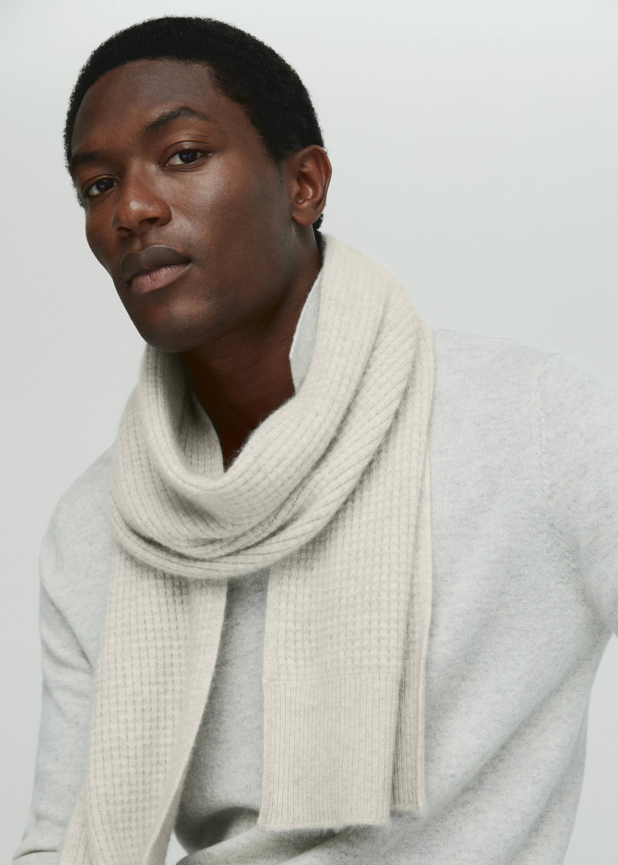 100% cashmere scarf - General plane