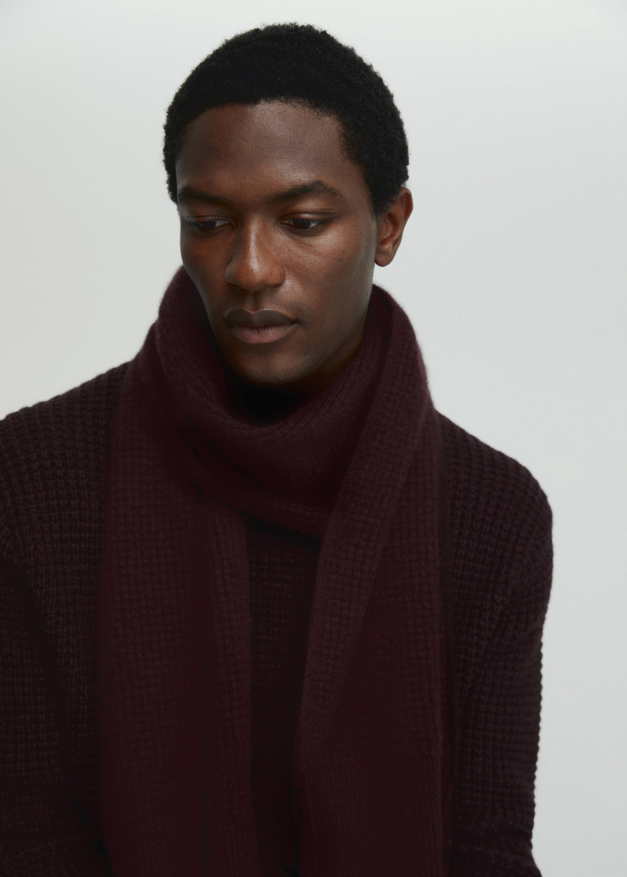 100% cashmere scarf - General plane