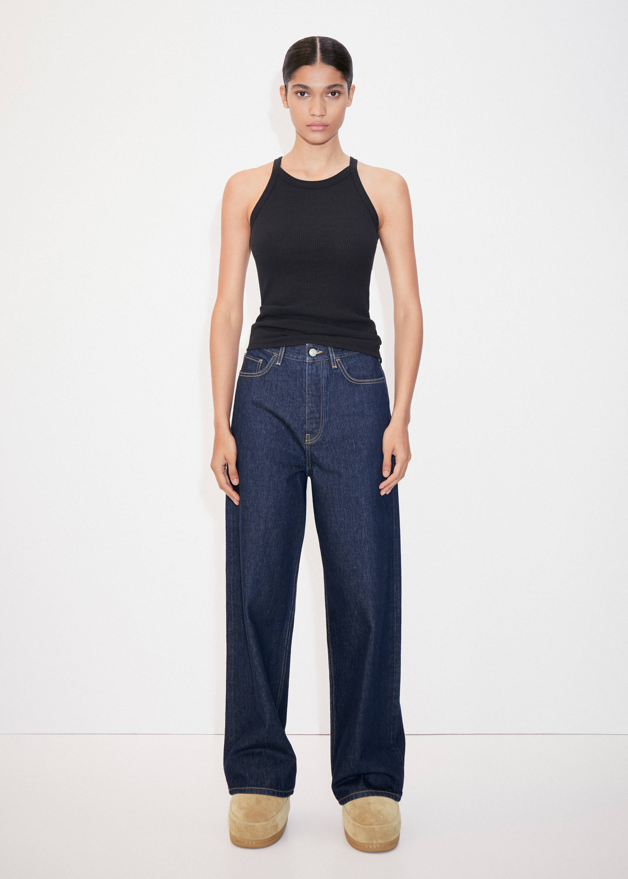 Top maille emmanchures américaines - Plan général