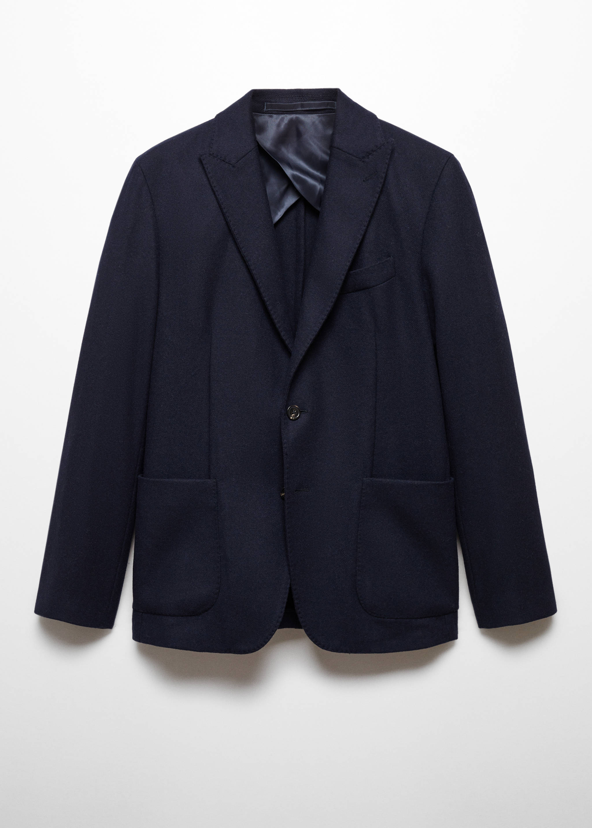Virgin wool blazer with stitching - Article without model
