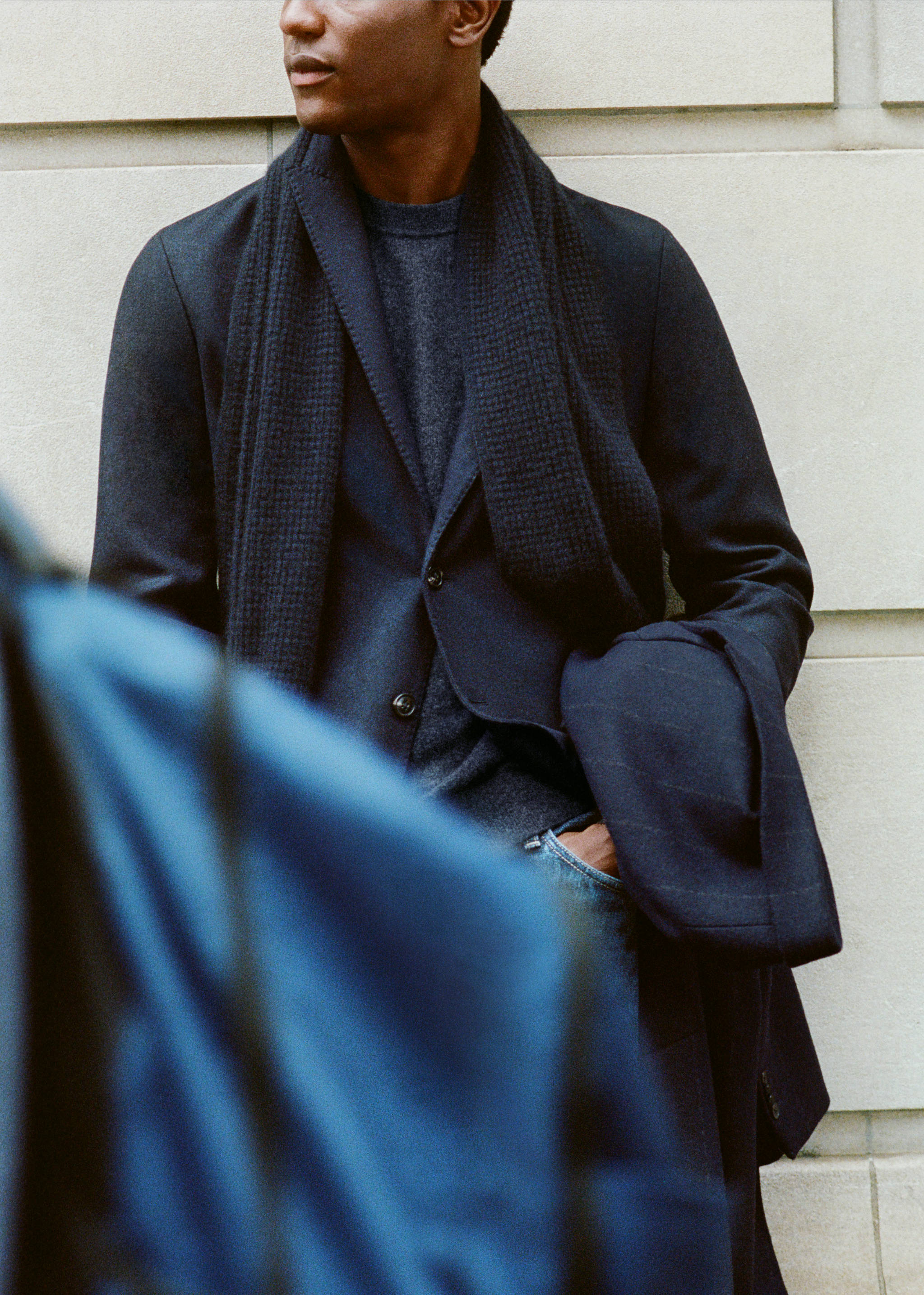 Virgin wool blazer with stitching - Details of the article 5