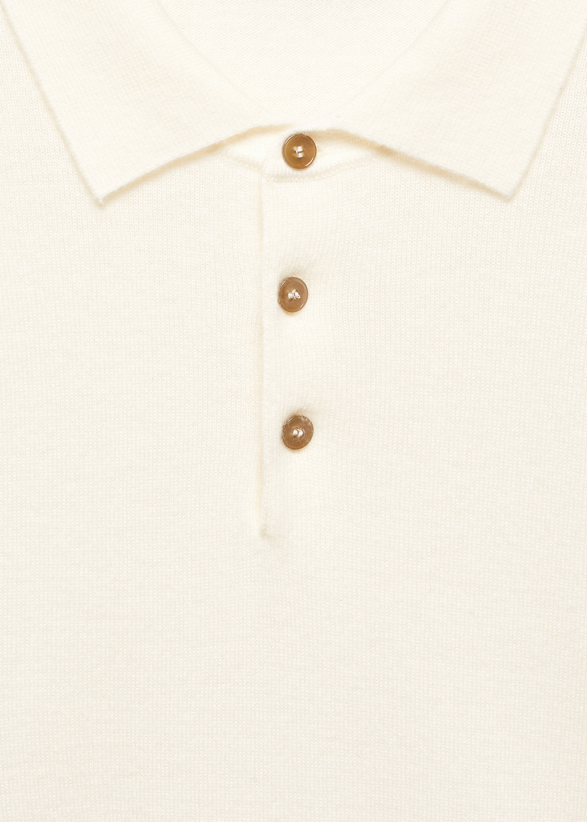 Cashmere wool knit polo shirt - Details of the article 8