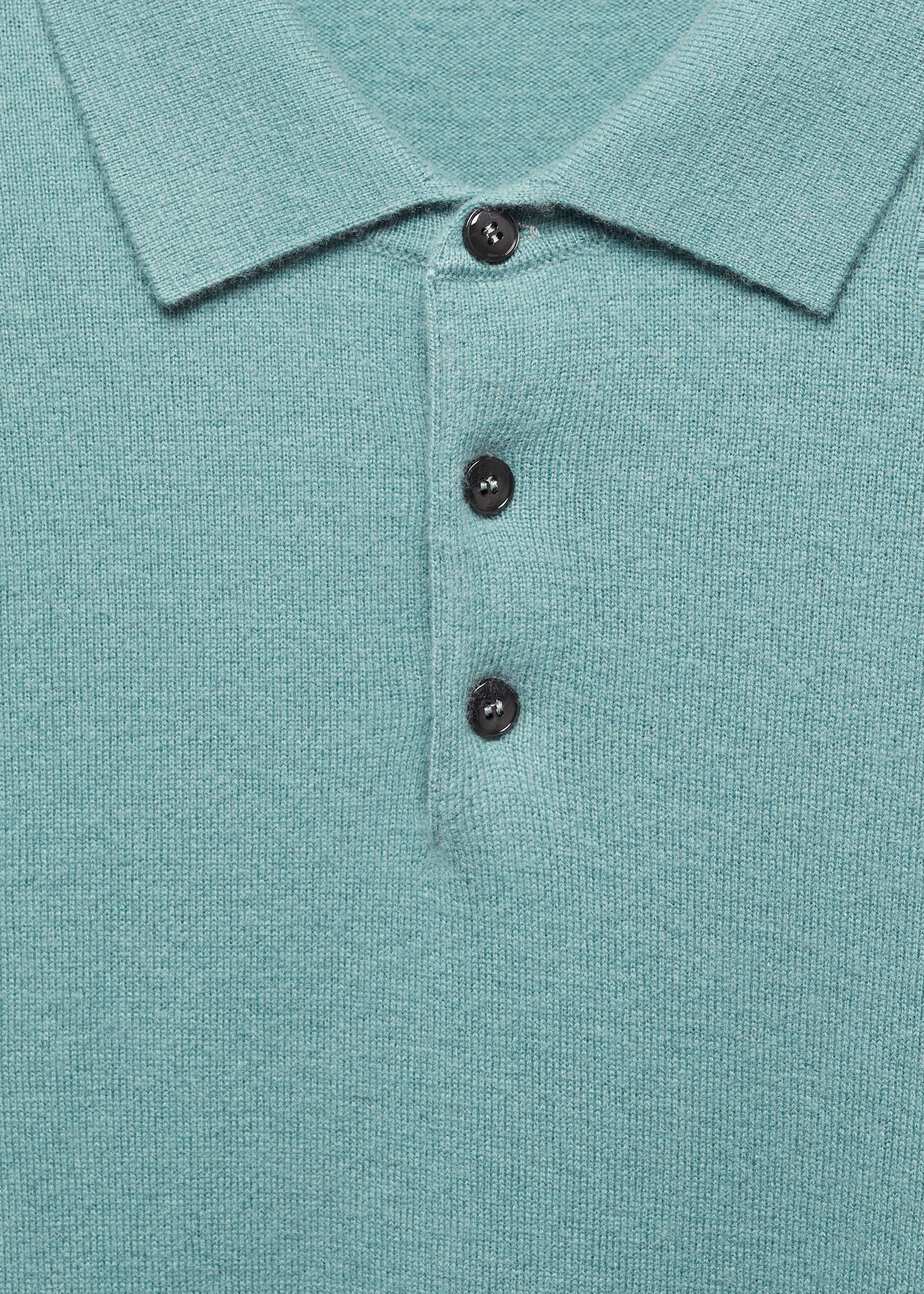 Cashmere wool knit polo shirt - Details of the article 8
