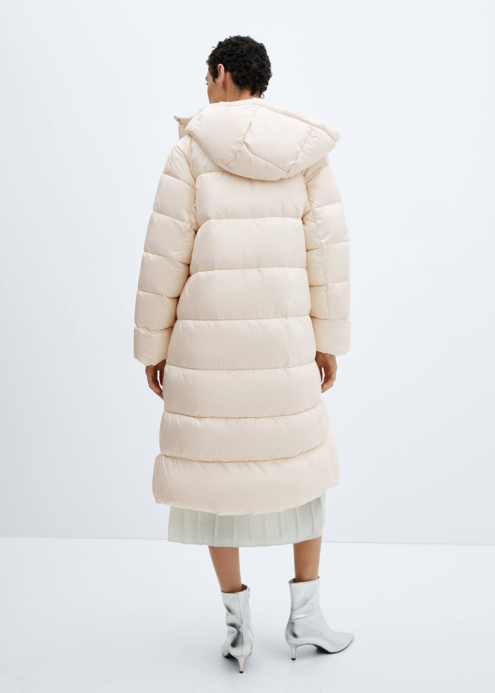 Anorak acolchado impermeable capucha - Reverso del artículo