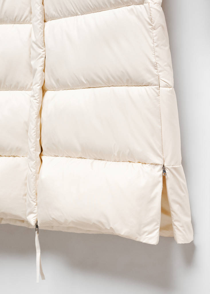 Water-repellent hood puffer coat — Off White