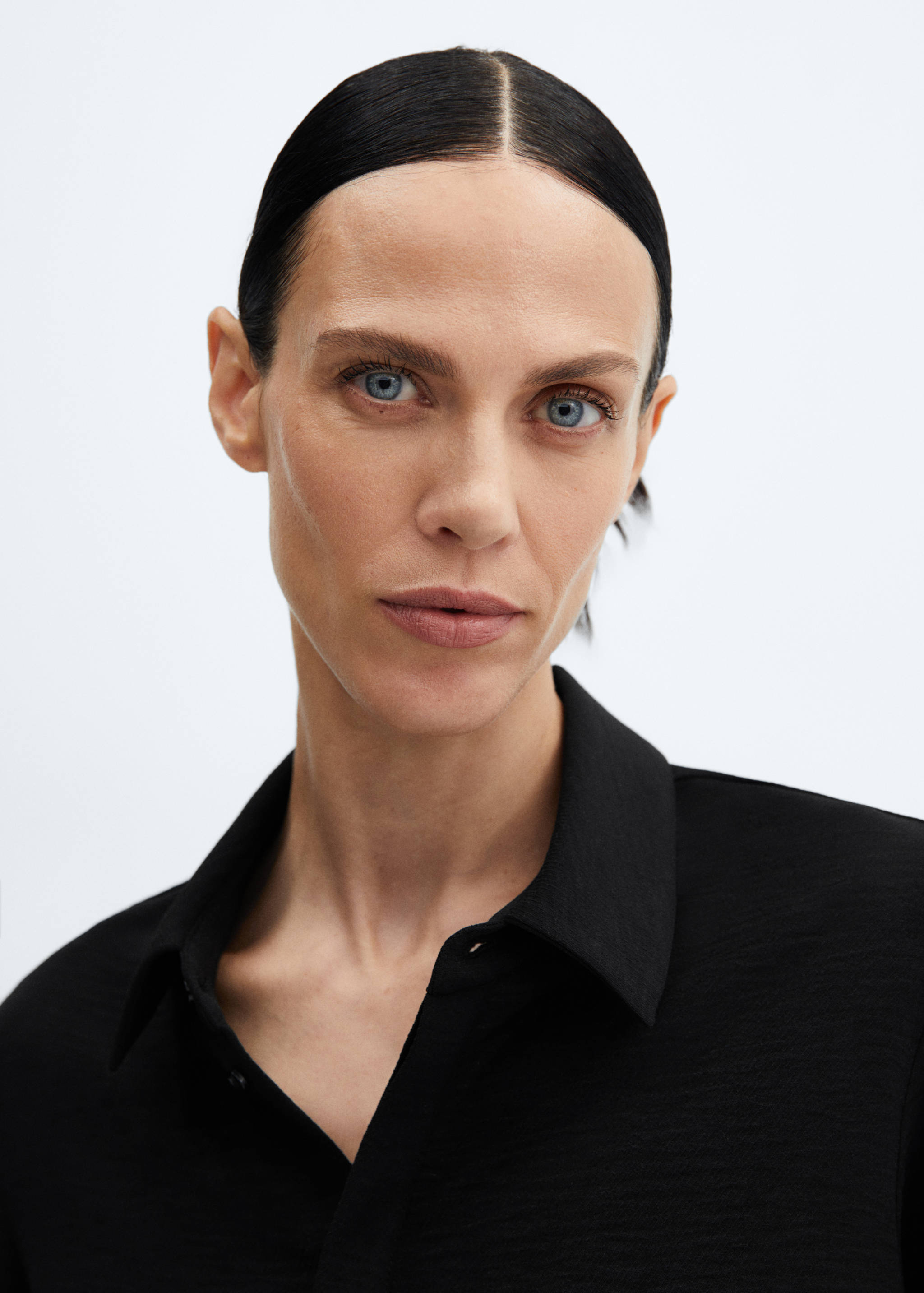 飘逸短款衬衫 - null