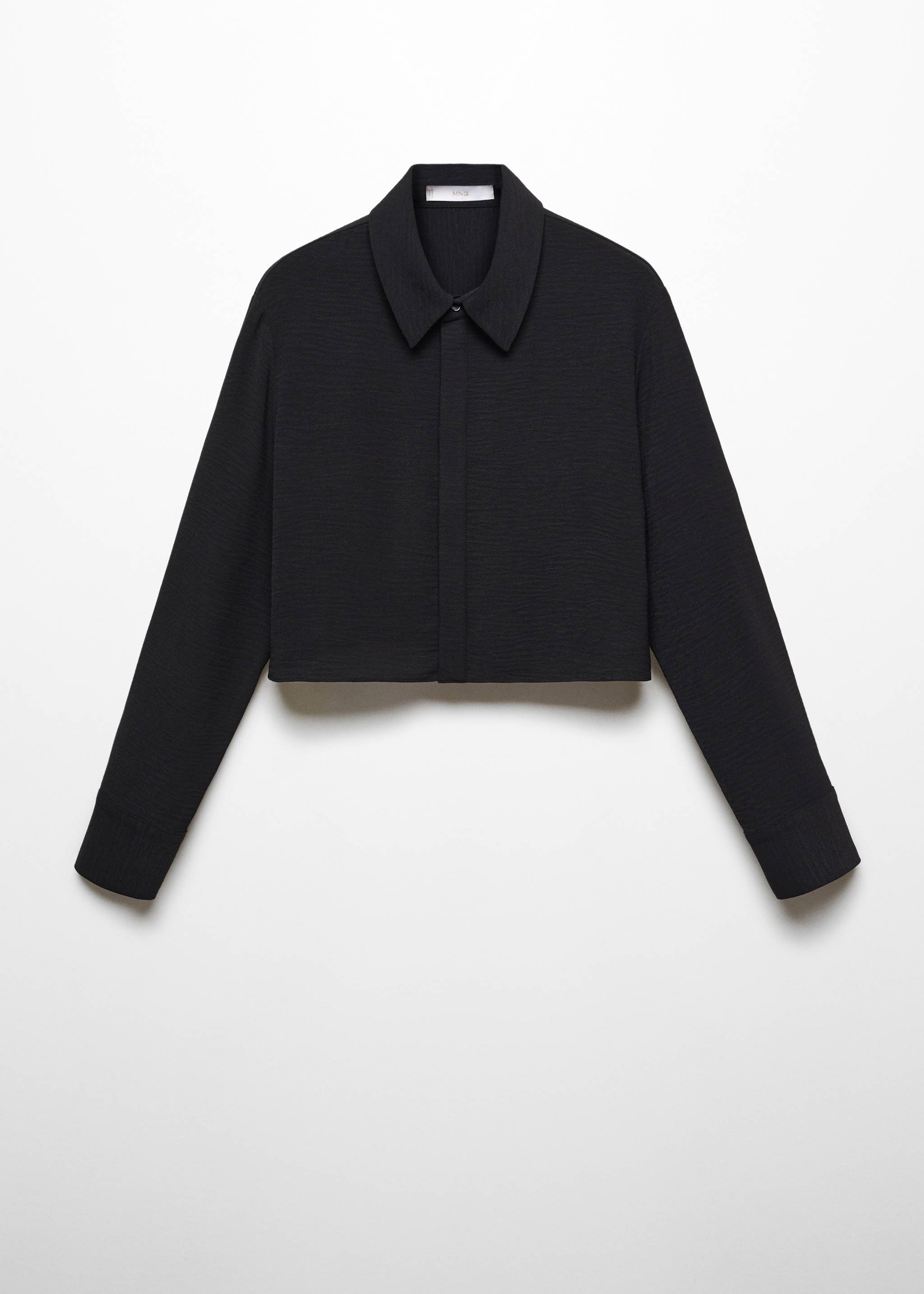 飘逸短款衬衫 - null