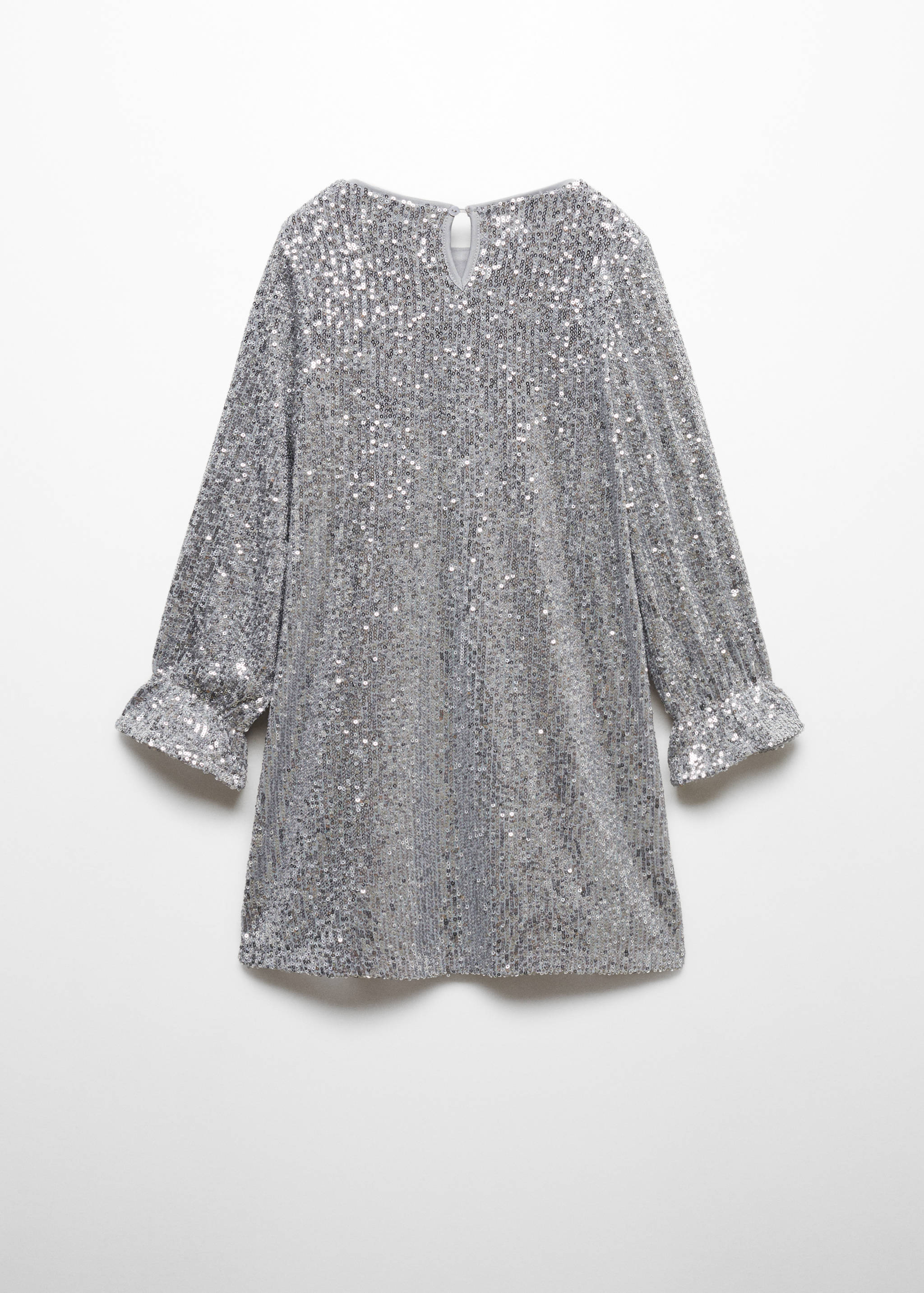Semi-transparent short sequin dress - Reverse of the article