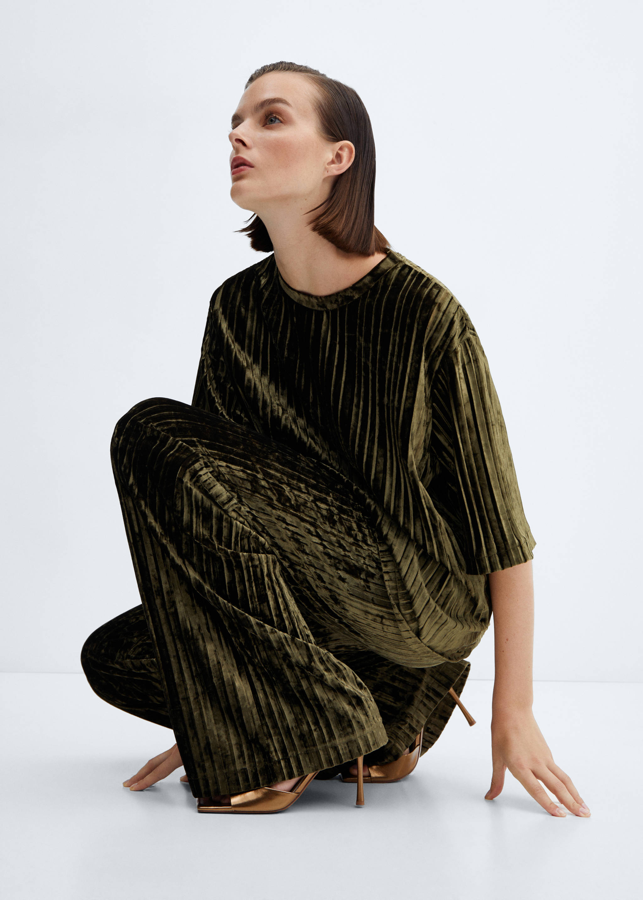 Pantalón plisado terciopelo - Detalle del artículo 2