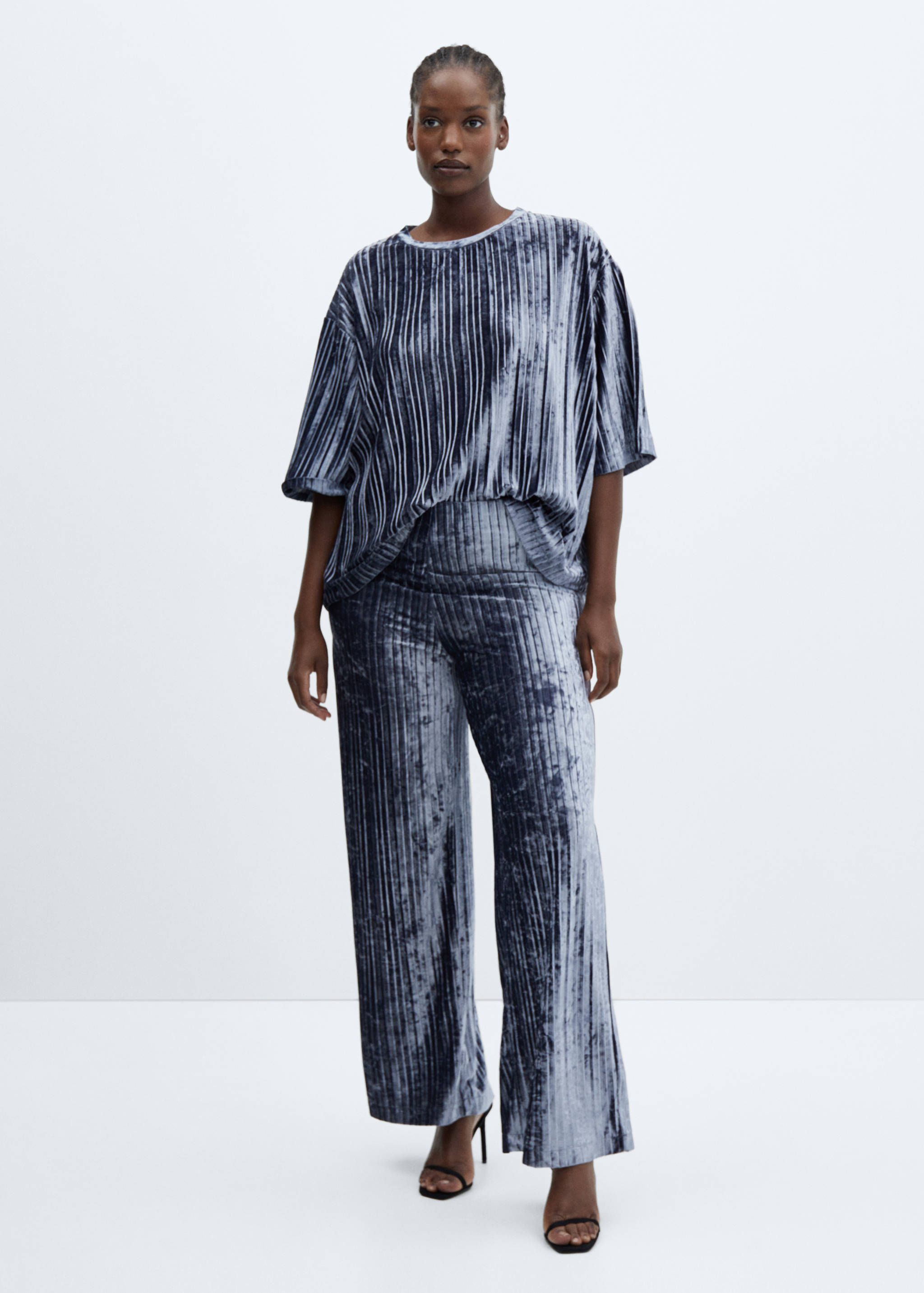 Pantalón plisado terciopelo - Detalle del artículo 3