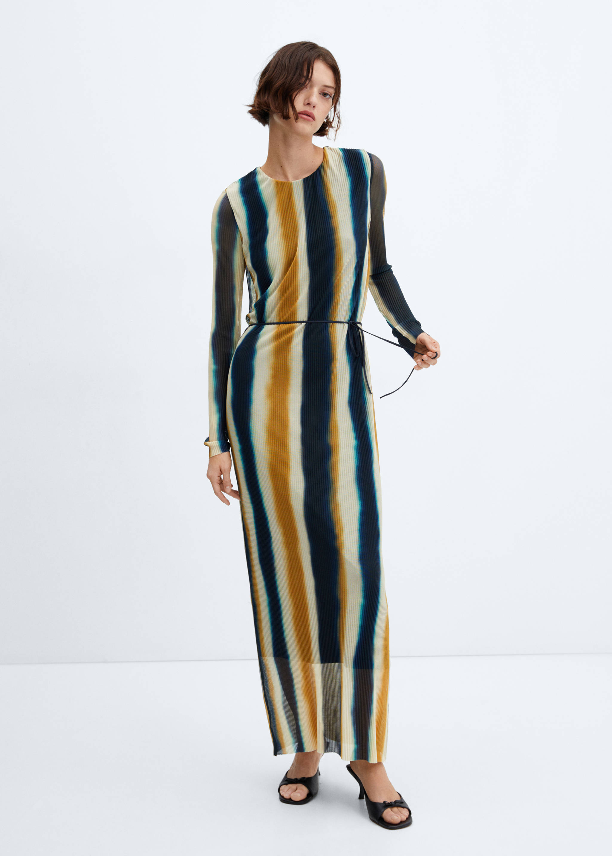 Robe maille filet tie and dye - Plan général