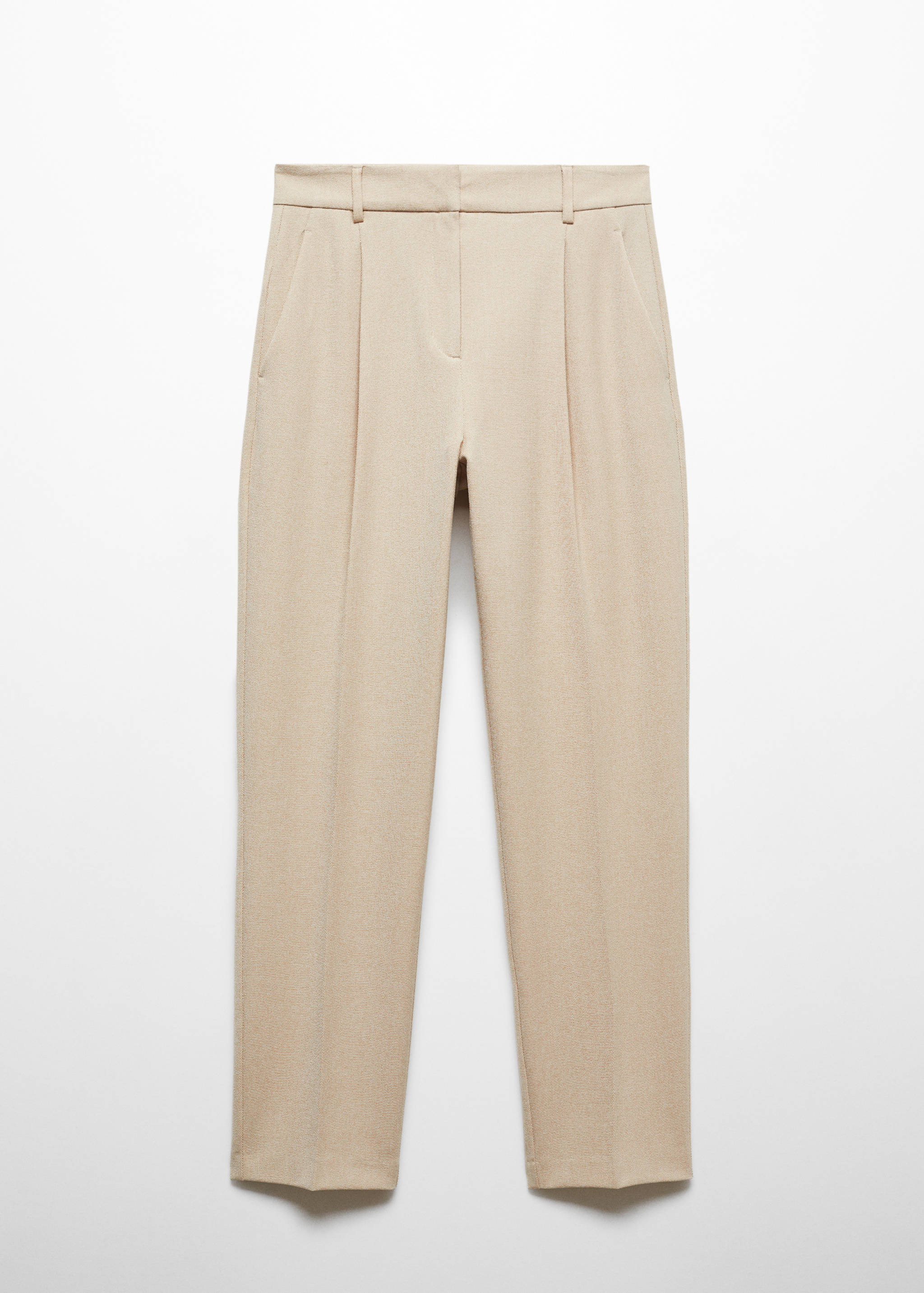 Straight-fit pleated pants - Article without model