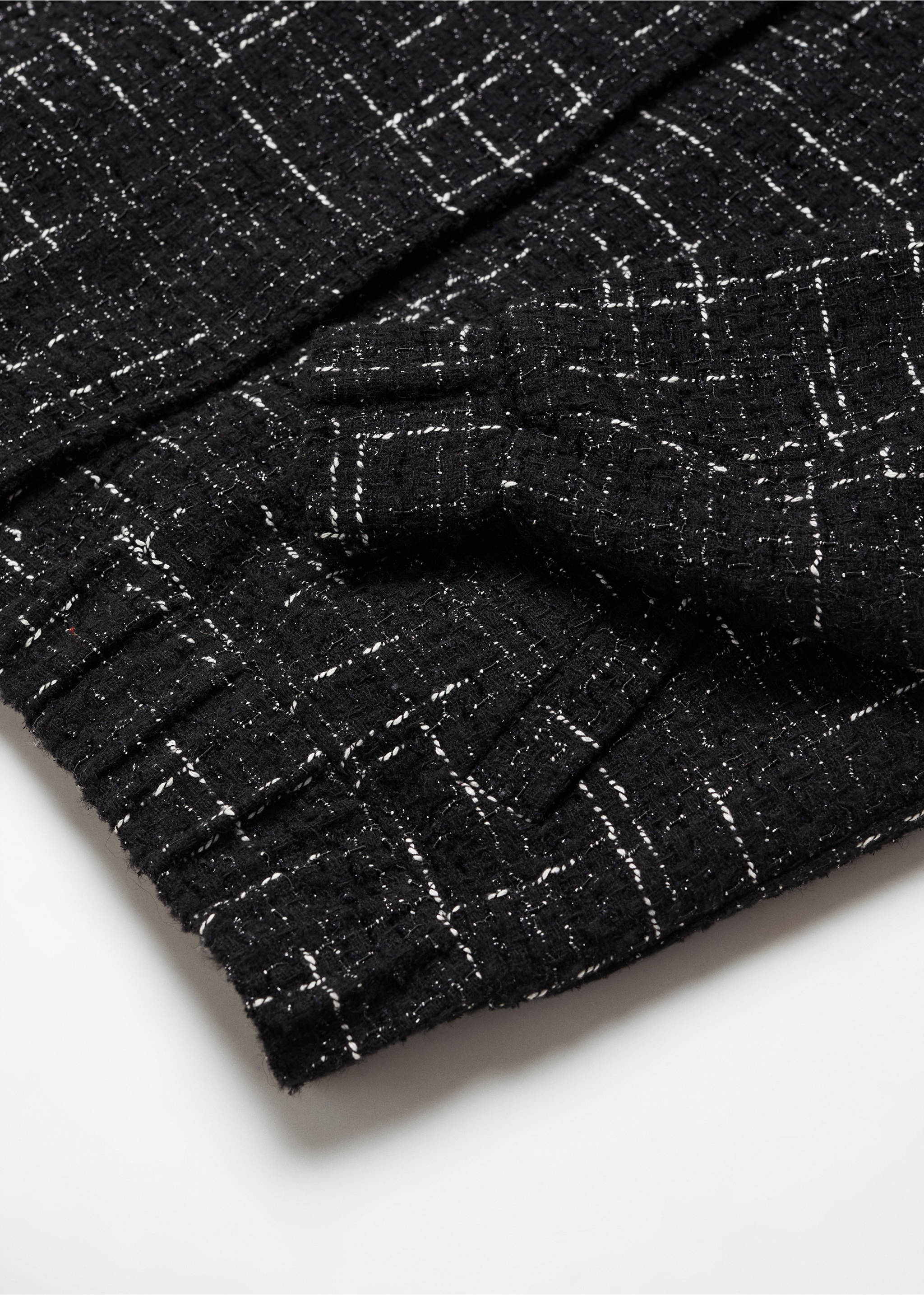 Chaqueta bomber tweed - Detalle del artículo 8, Negro. Ref: 57069223-00.