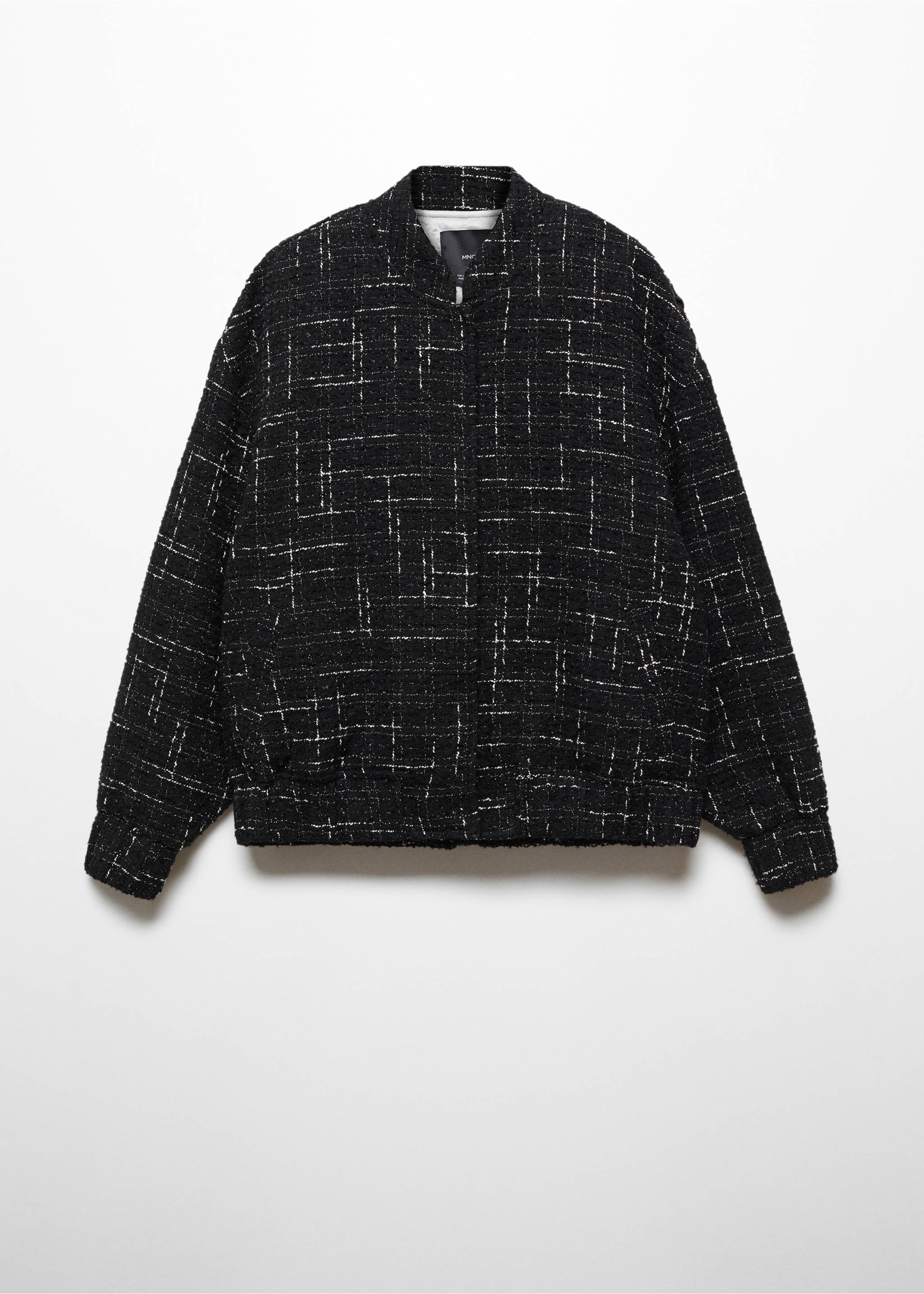 Chaqueta bomber tweed - Artículo sin modelo, Negro. Ref: 57069223-00.