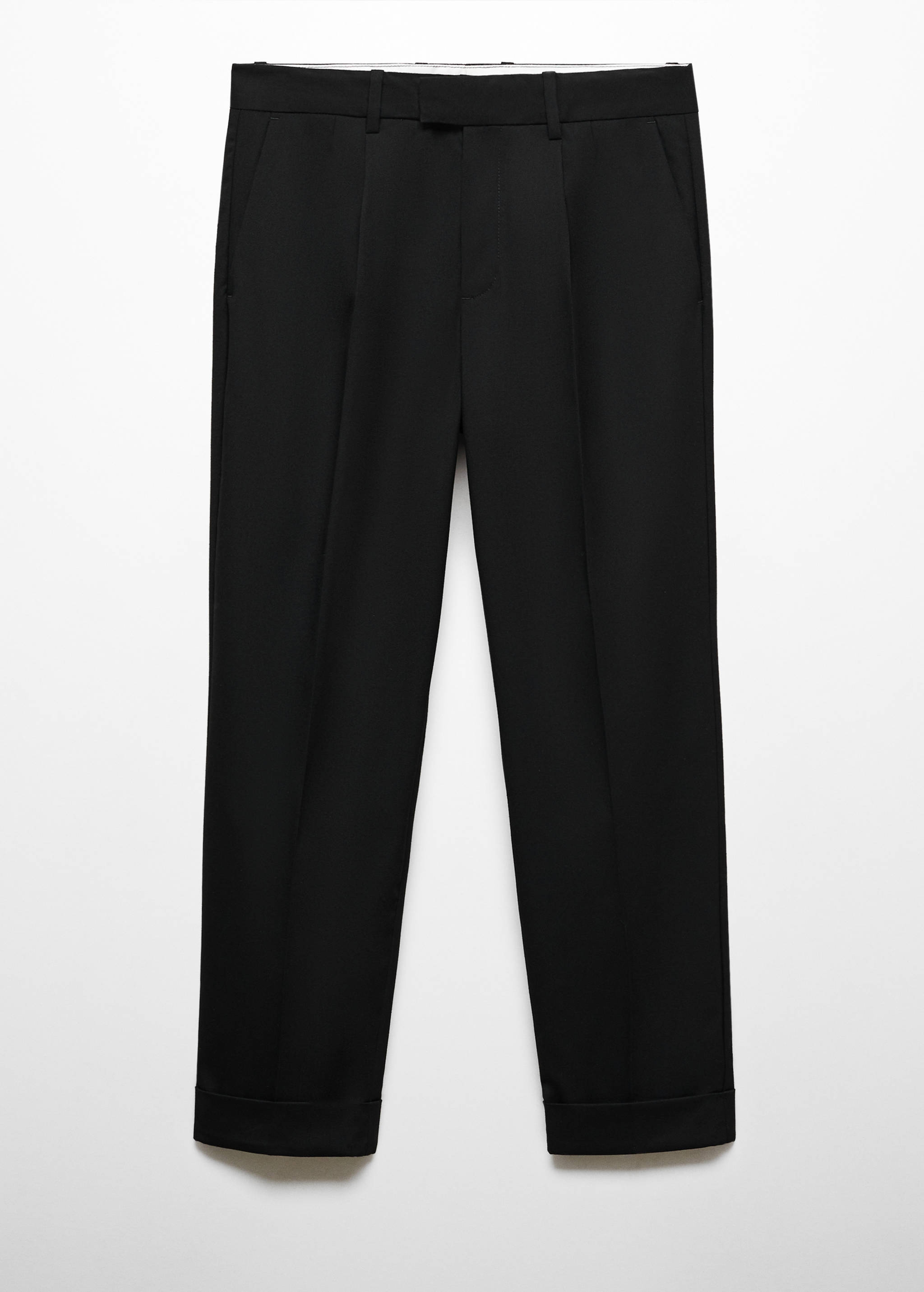 Брюки с защипами и отворотами - Изделие без модели