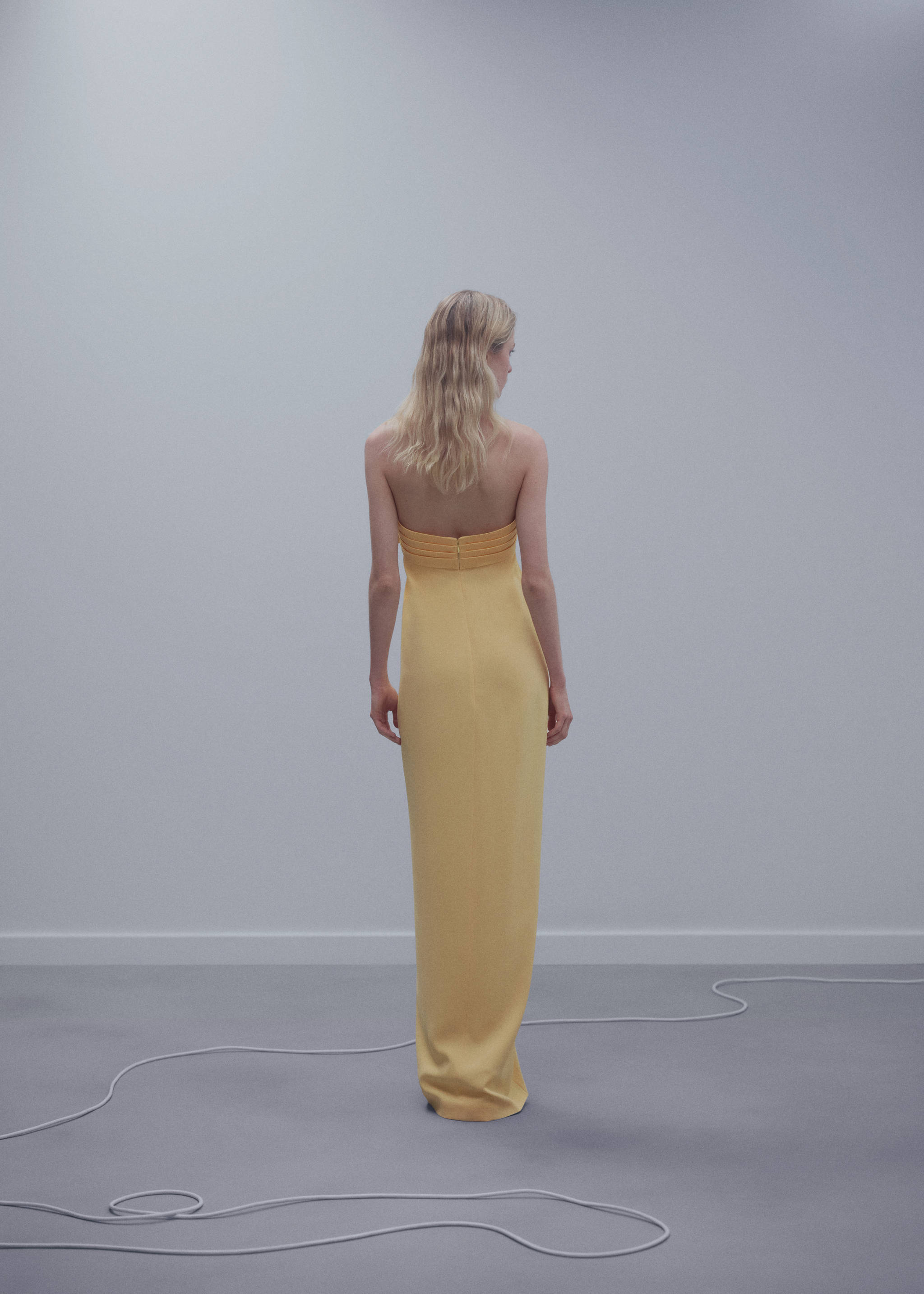 Robe cache-cœur col nœud - Verso de l’article