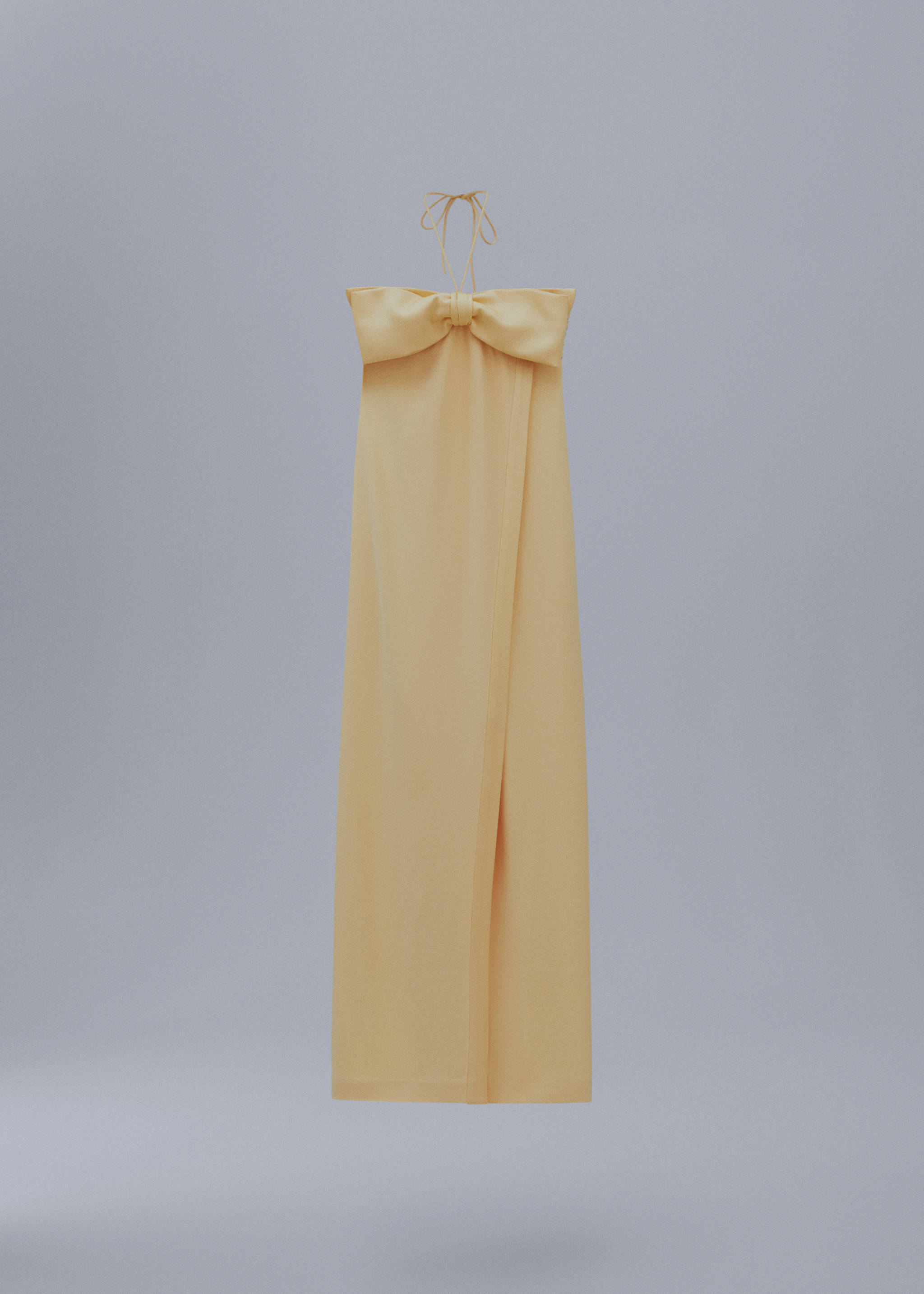 Robe cache-cœur col nœud - Article sans modèle