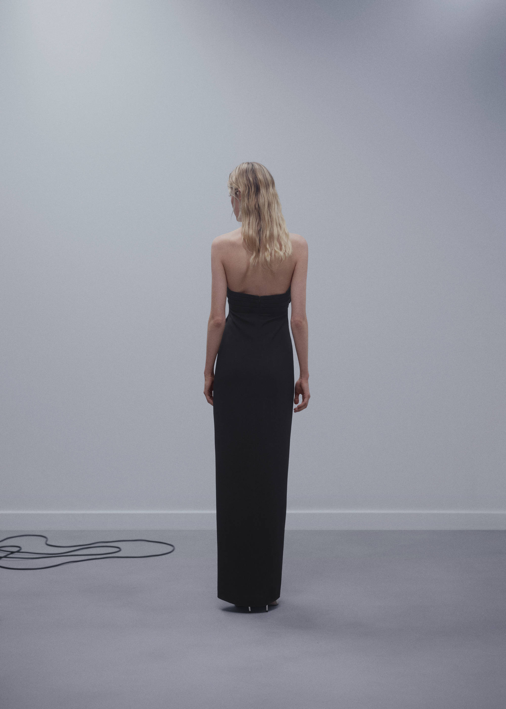 Robe cache-cœur col nœud - Verso de l’article