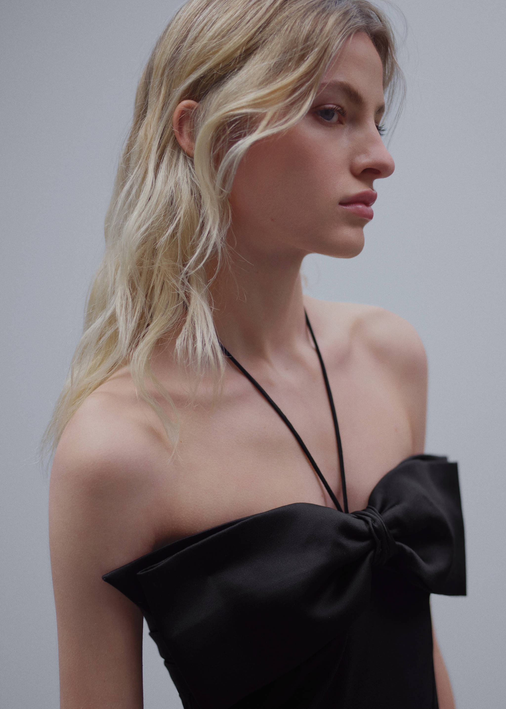 Robe cache-cœur col nœud - Détail de l'article 4