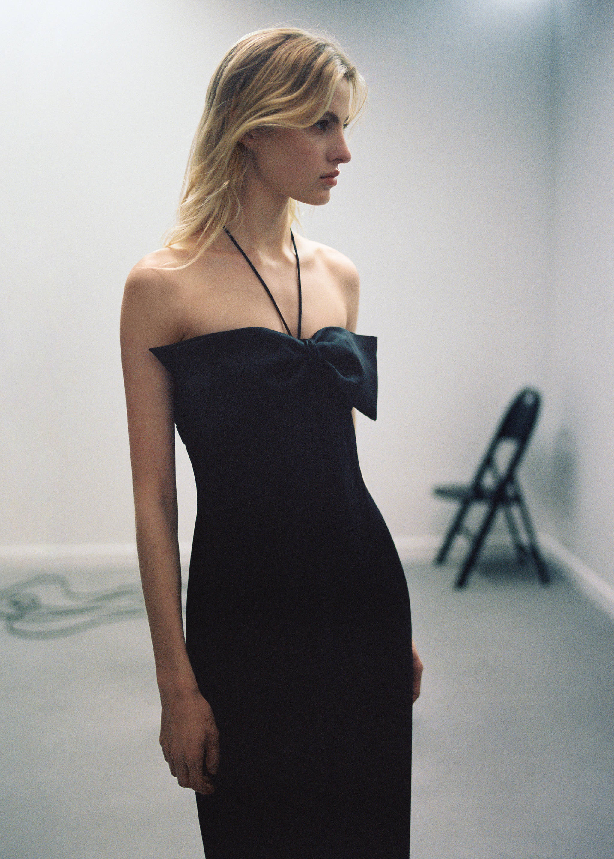 Robe cache-cœur col nœud - Détail de l'article 6