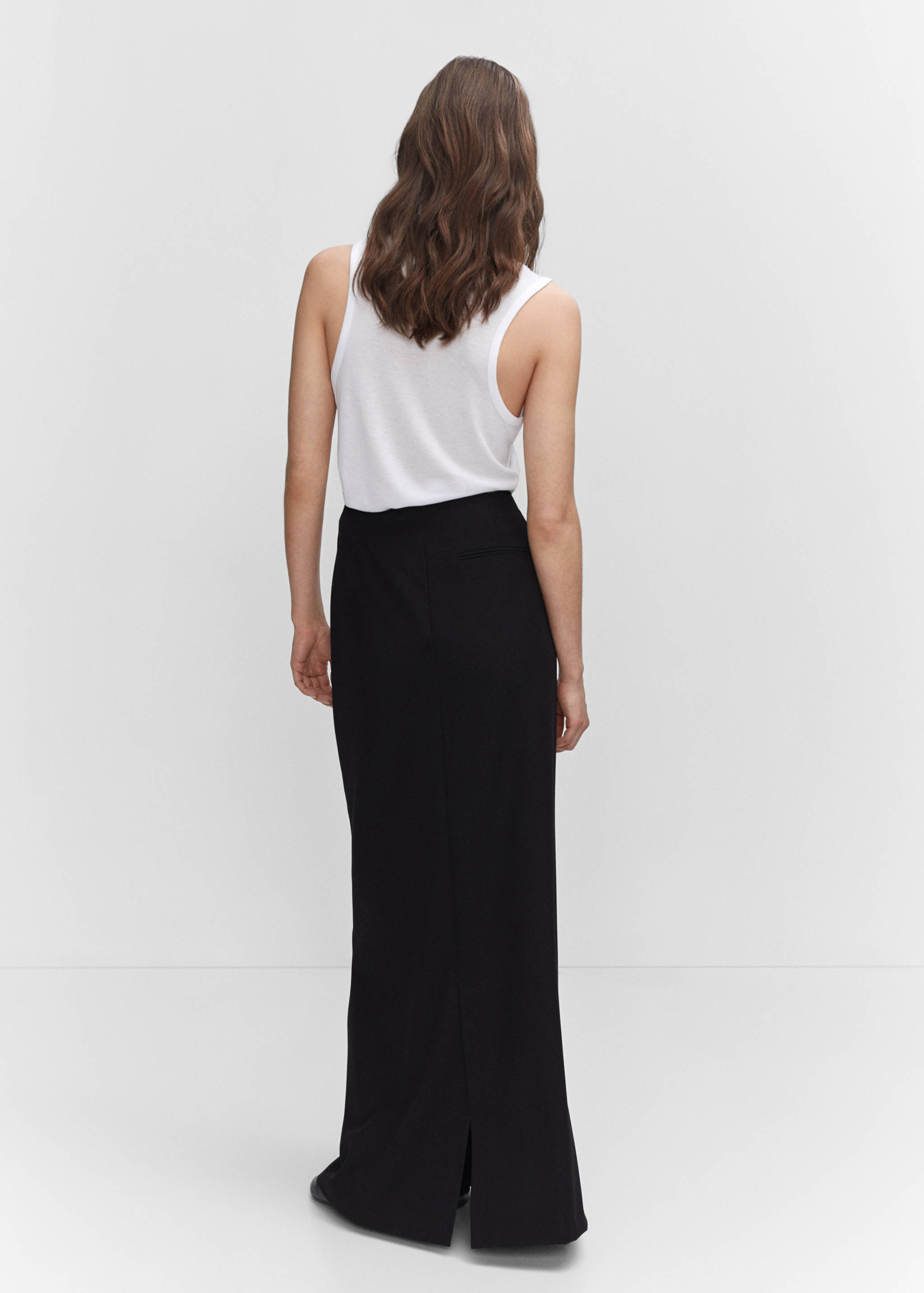 Струящийся топ на бретелях - Обратная сторона изделия