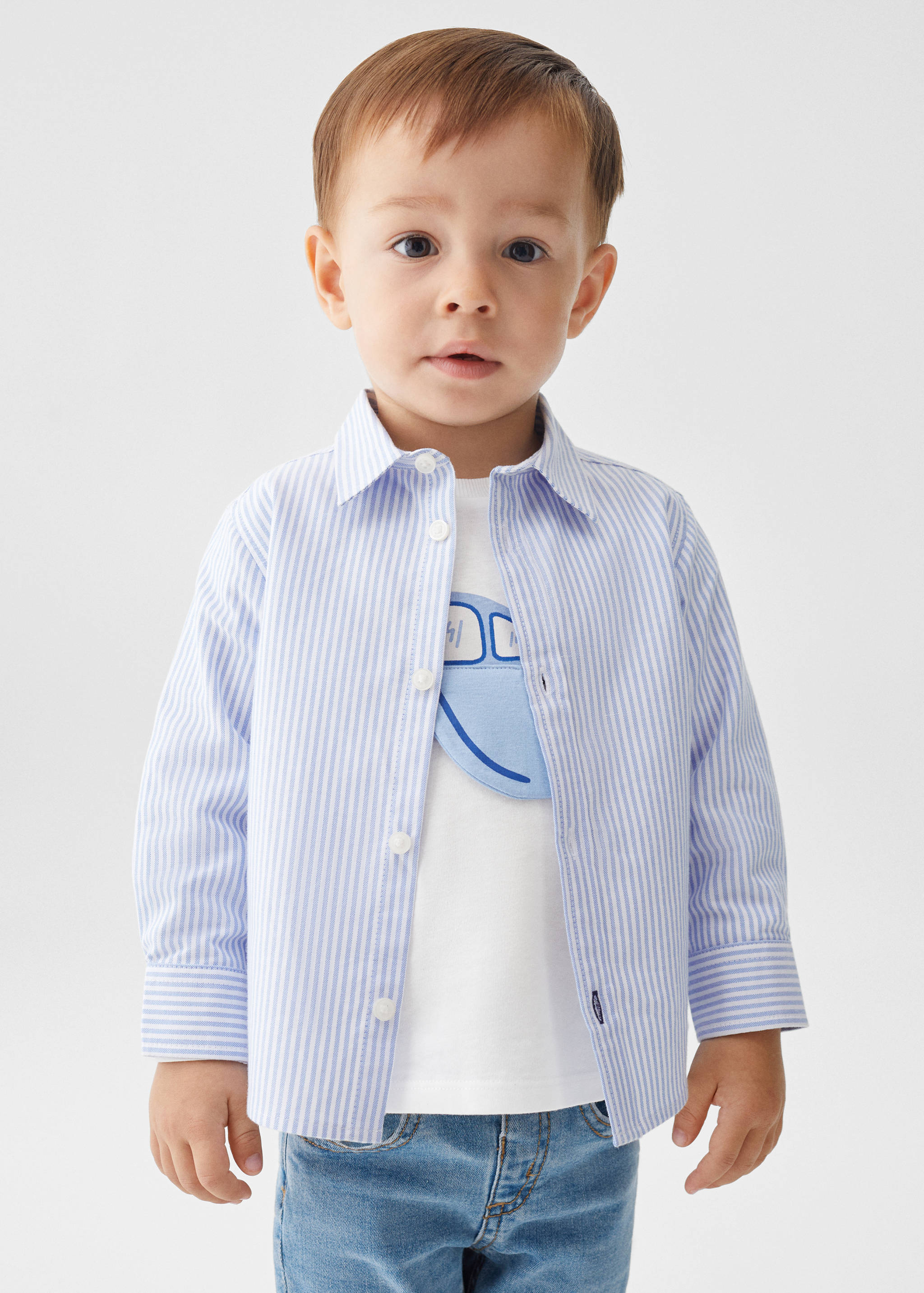 Chemise habillée regular-fit rayures - Plan moyen