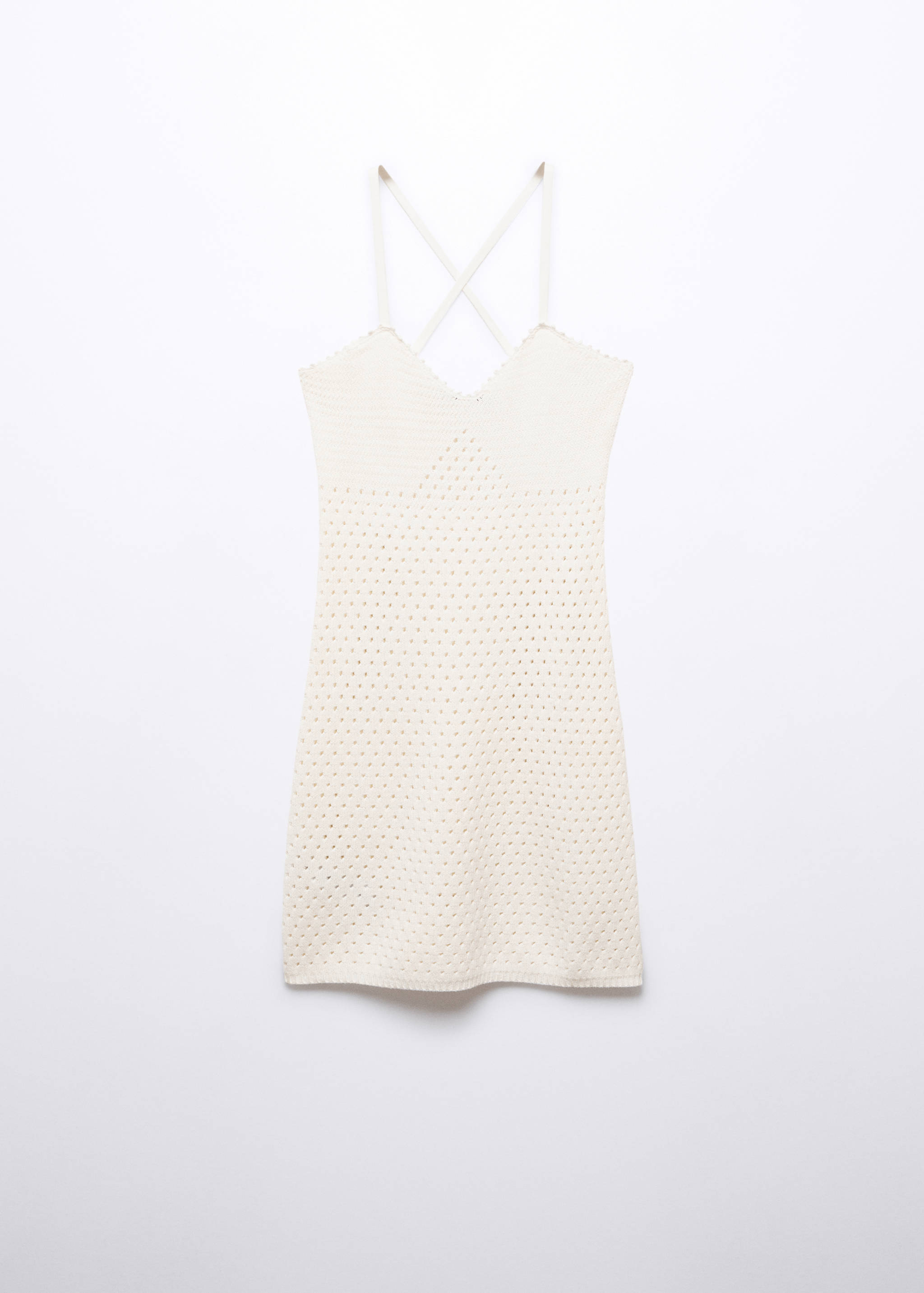 Knitted dress with lace details - Article without model