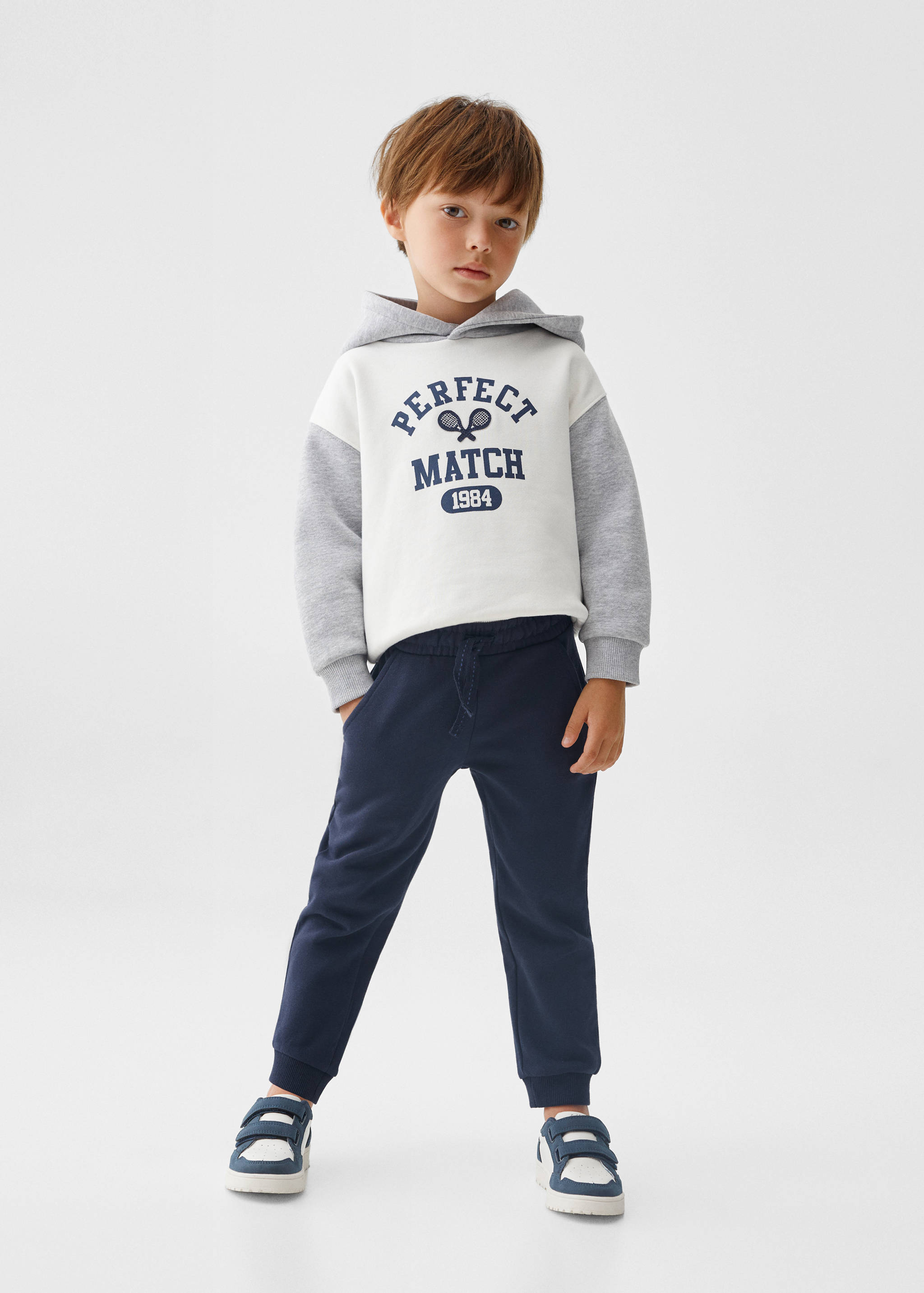 Cotton jogger-style trousers - General plane