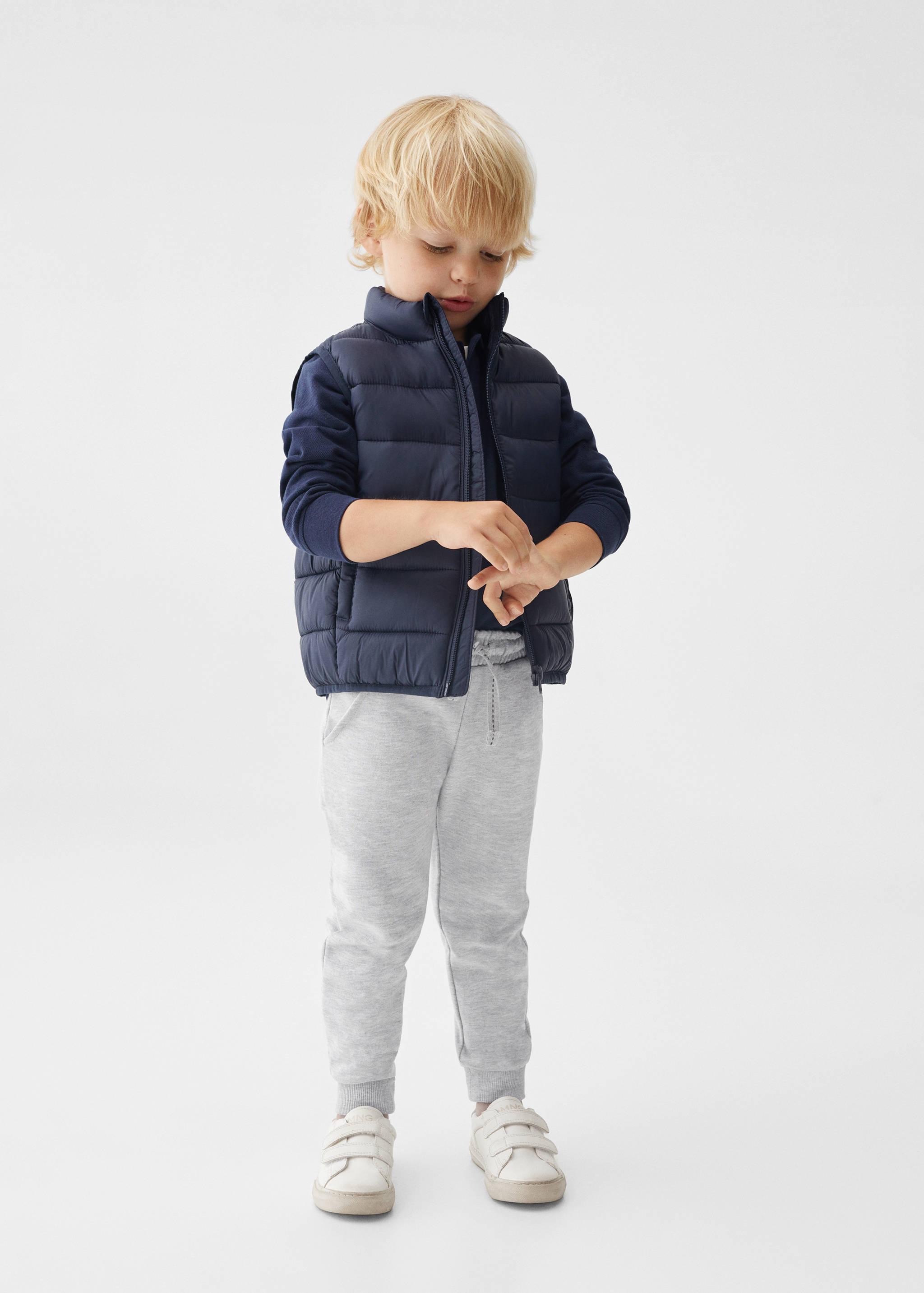 Cotton jogger-style trousers - General plane