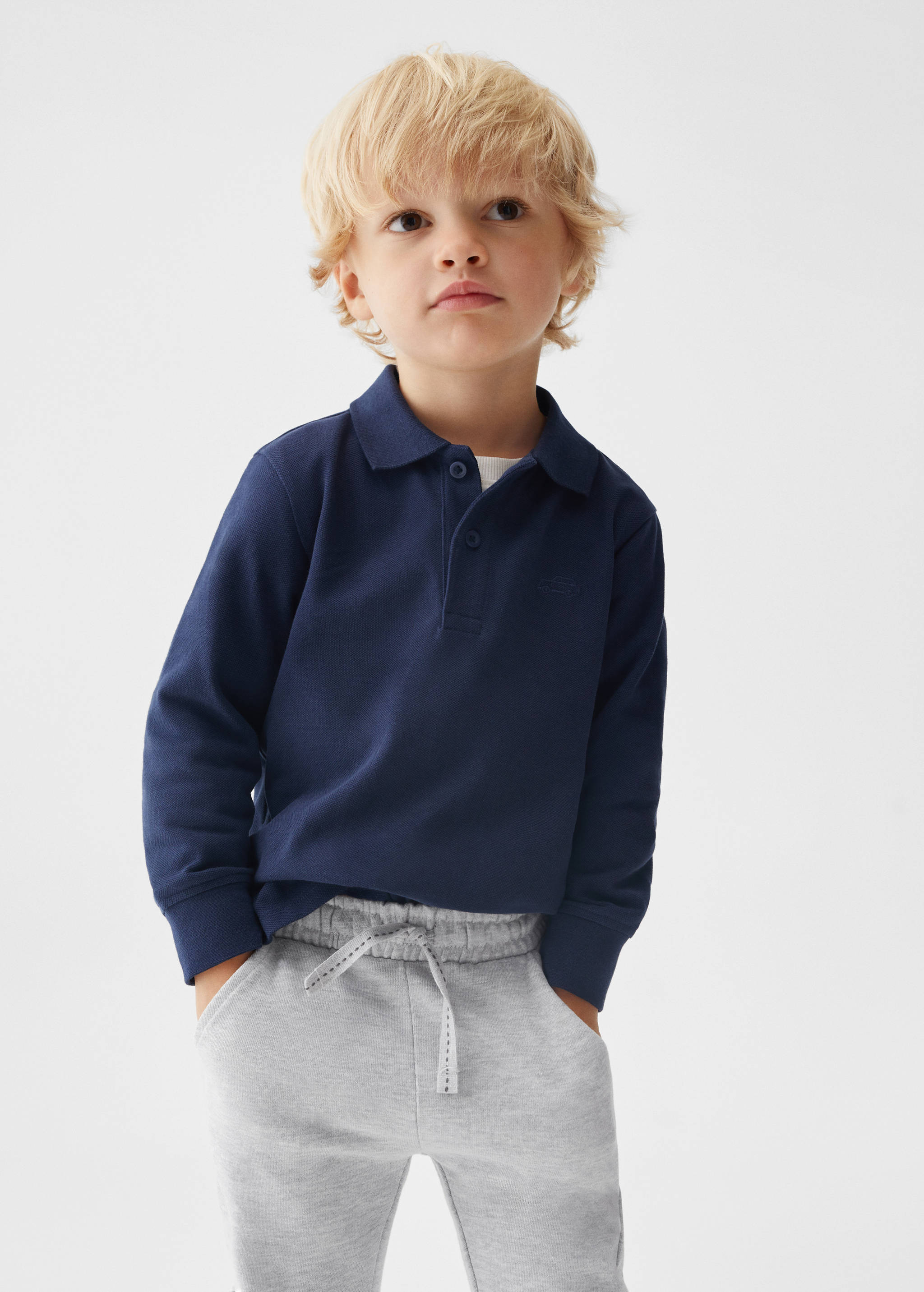 Cotton jogger-style trousers - Medium plane