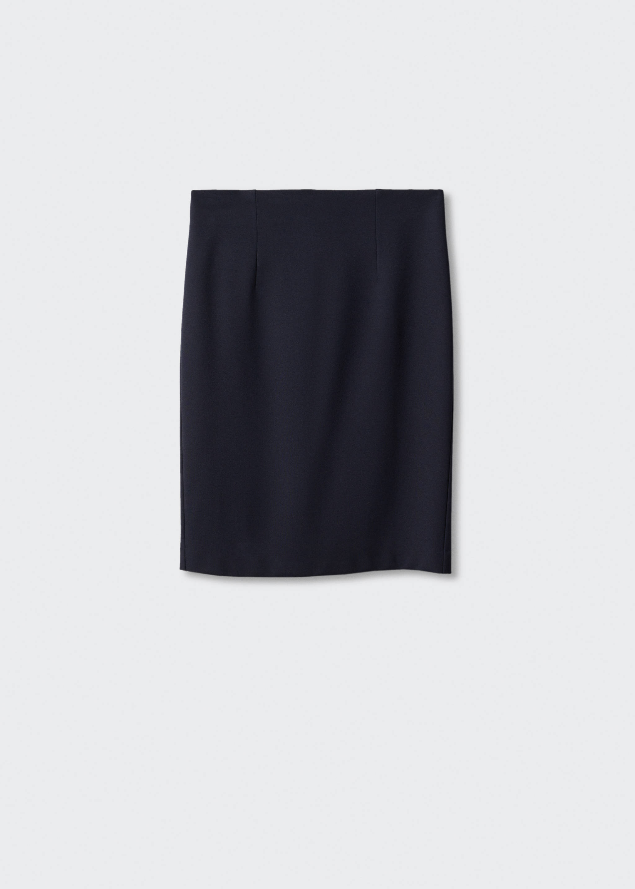 Jupe crayon fendue maille point de Rome - Article sans modèle