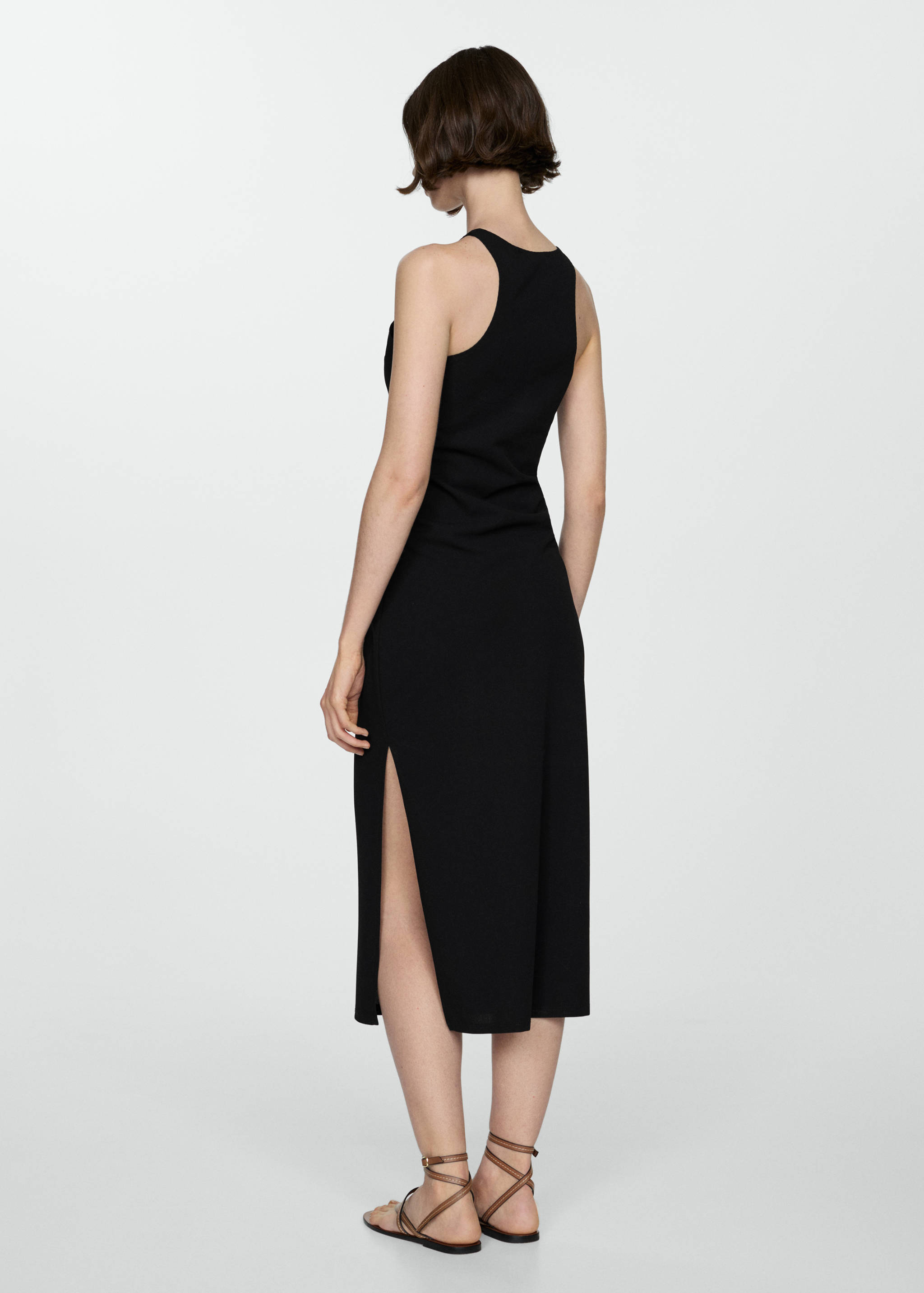 Midi-dress with slit - Reverse of the article