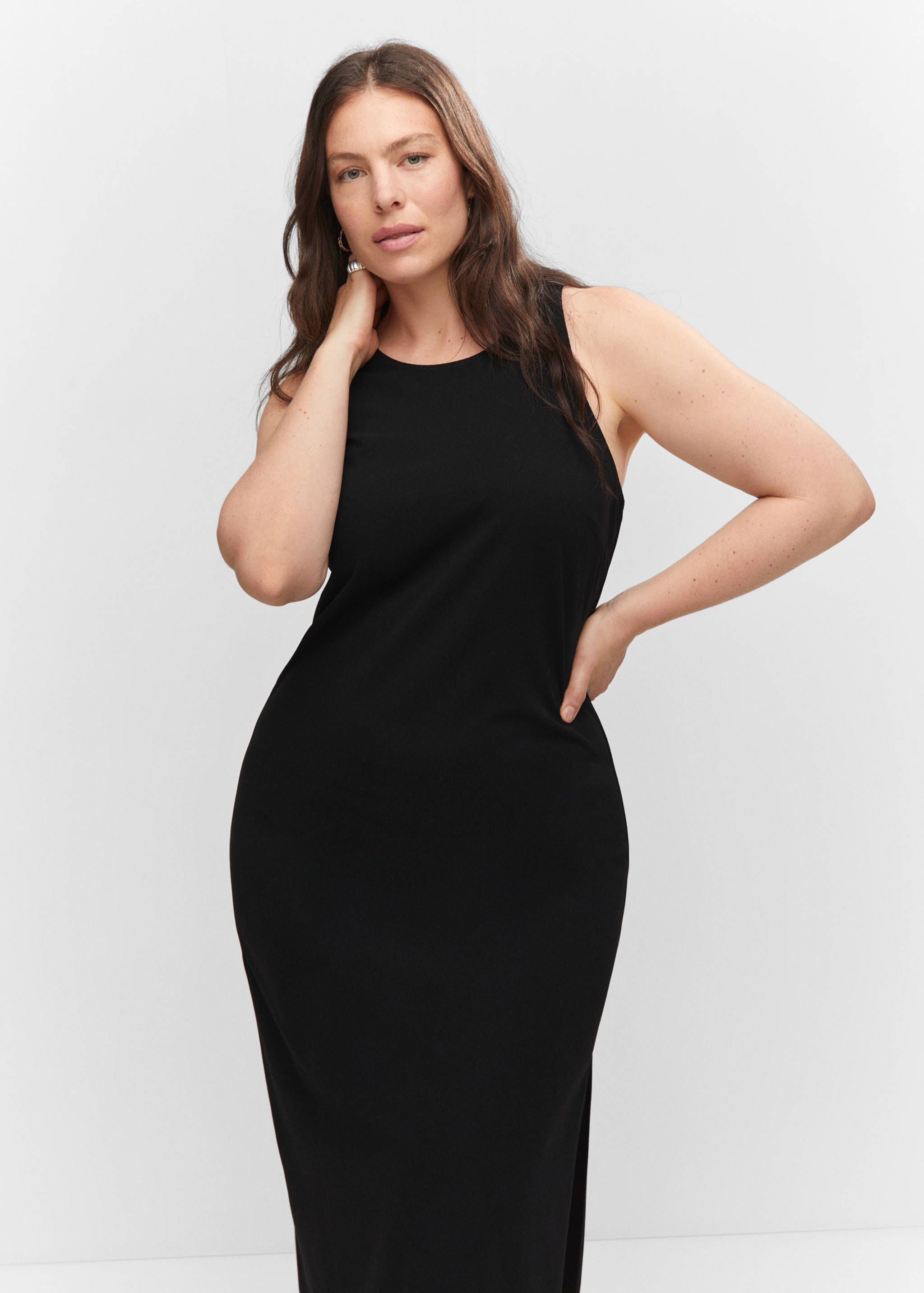 Midi-dress with slit - Details of the article 5